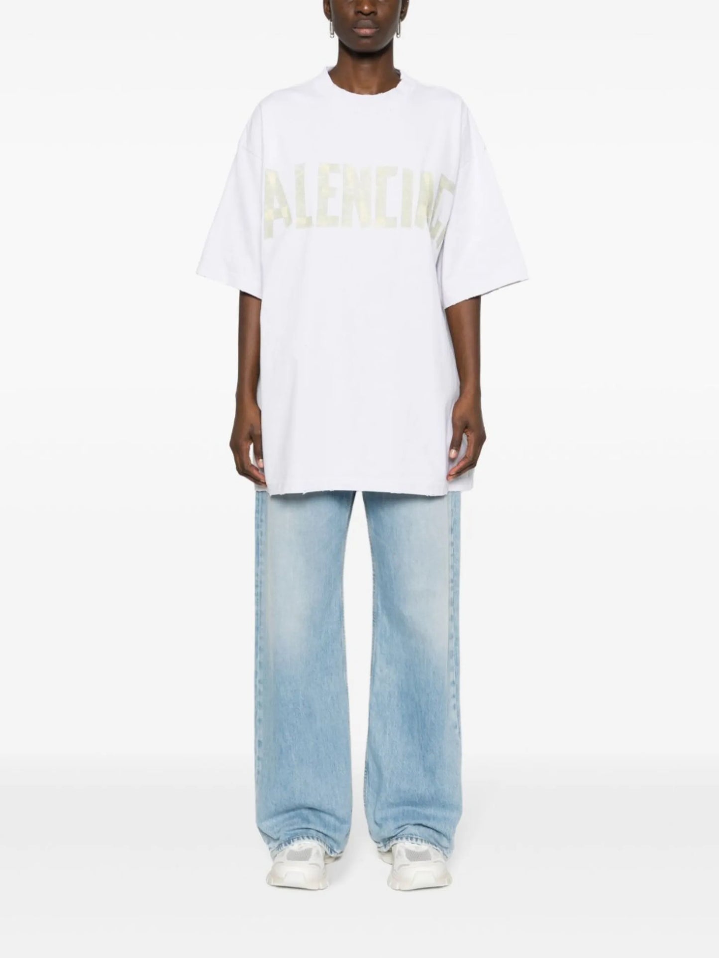 Tape Type cotton T-shirt
