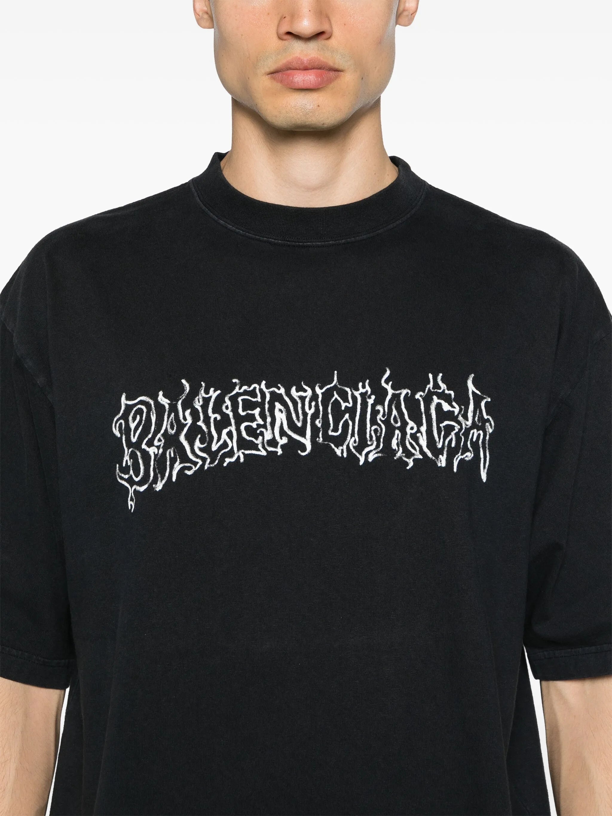 logo-print cotton T-shirt