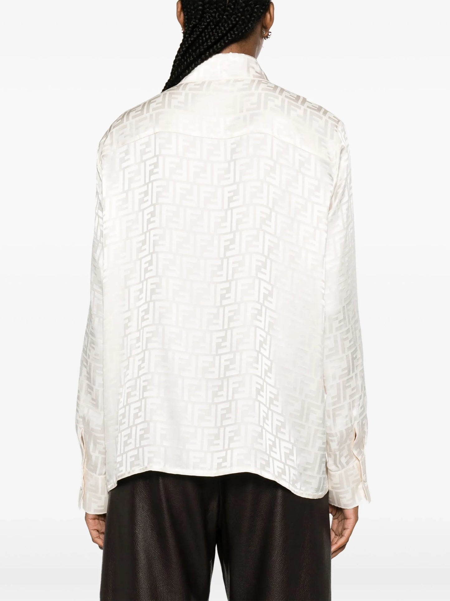 FF-jacquard silk shirt