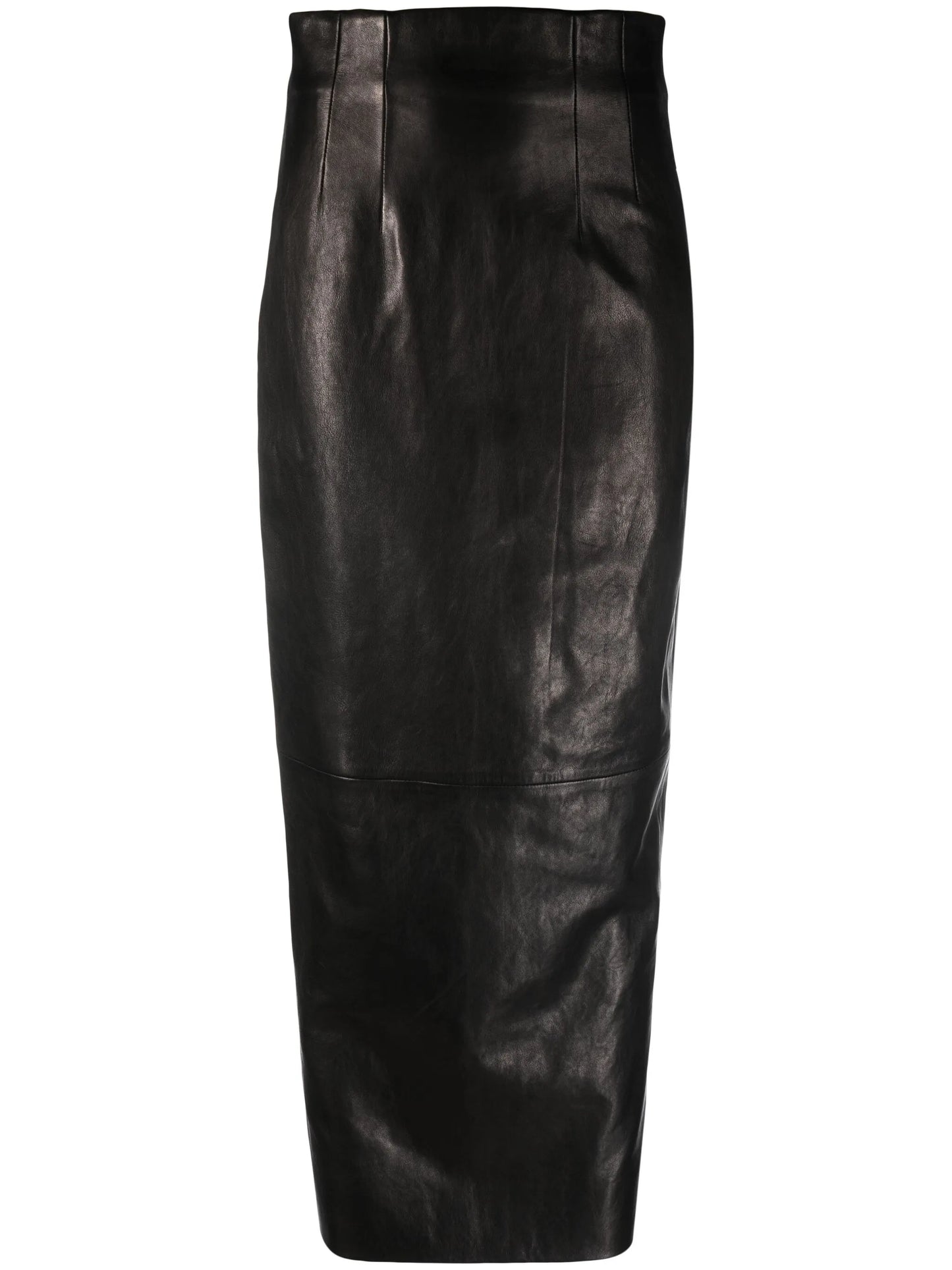 The Loxley leather midi skirt