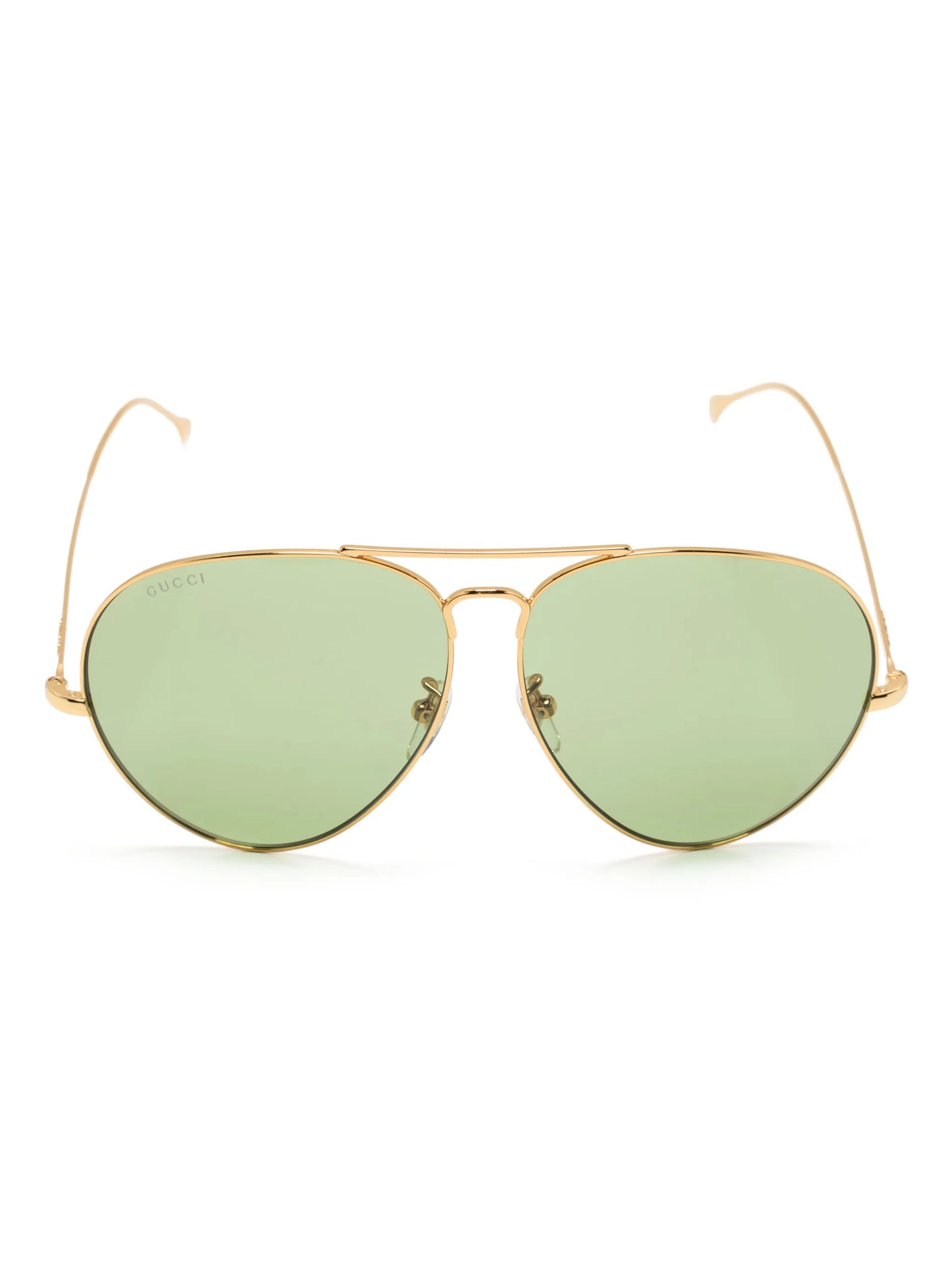 logo-lettering pilot-frame sunglasses
