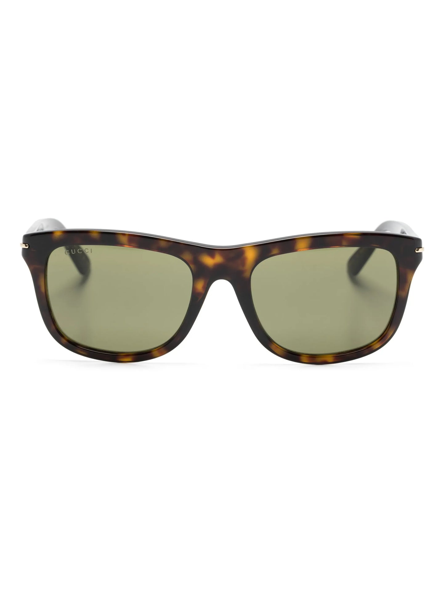 tortoiseshell square-framed sunglasses