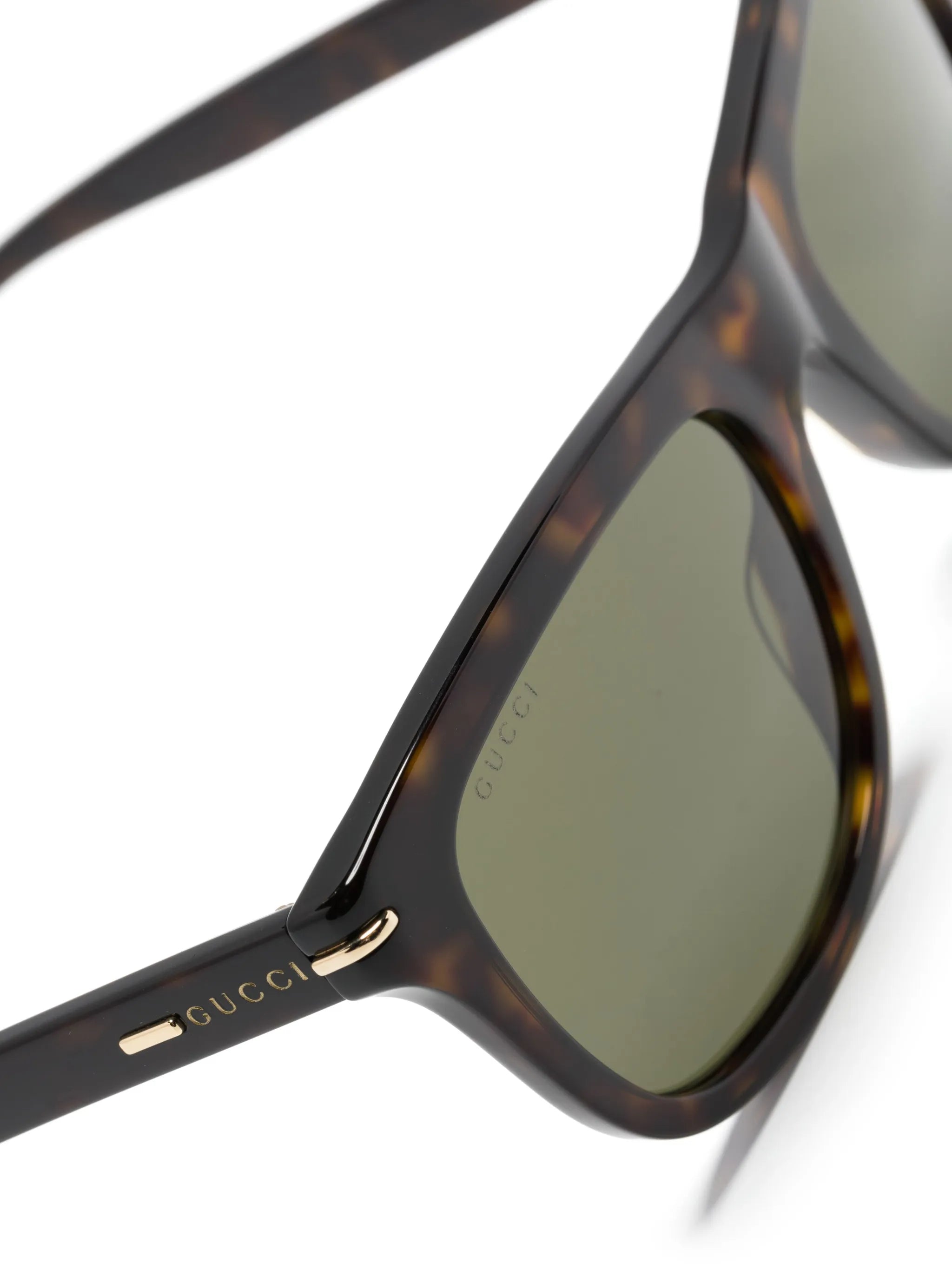 tortoiseshell square-framed sunglasses