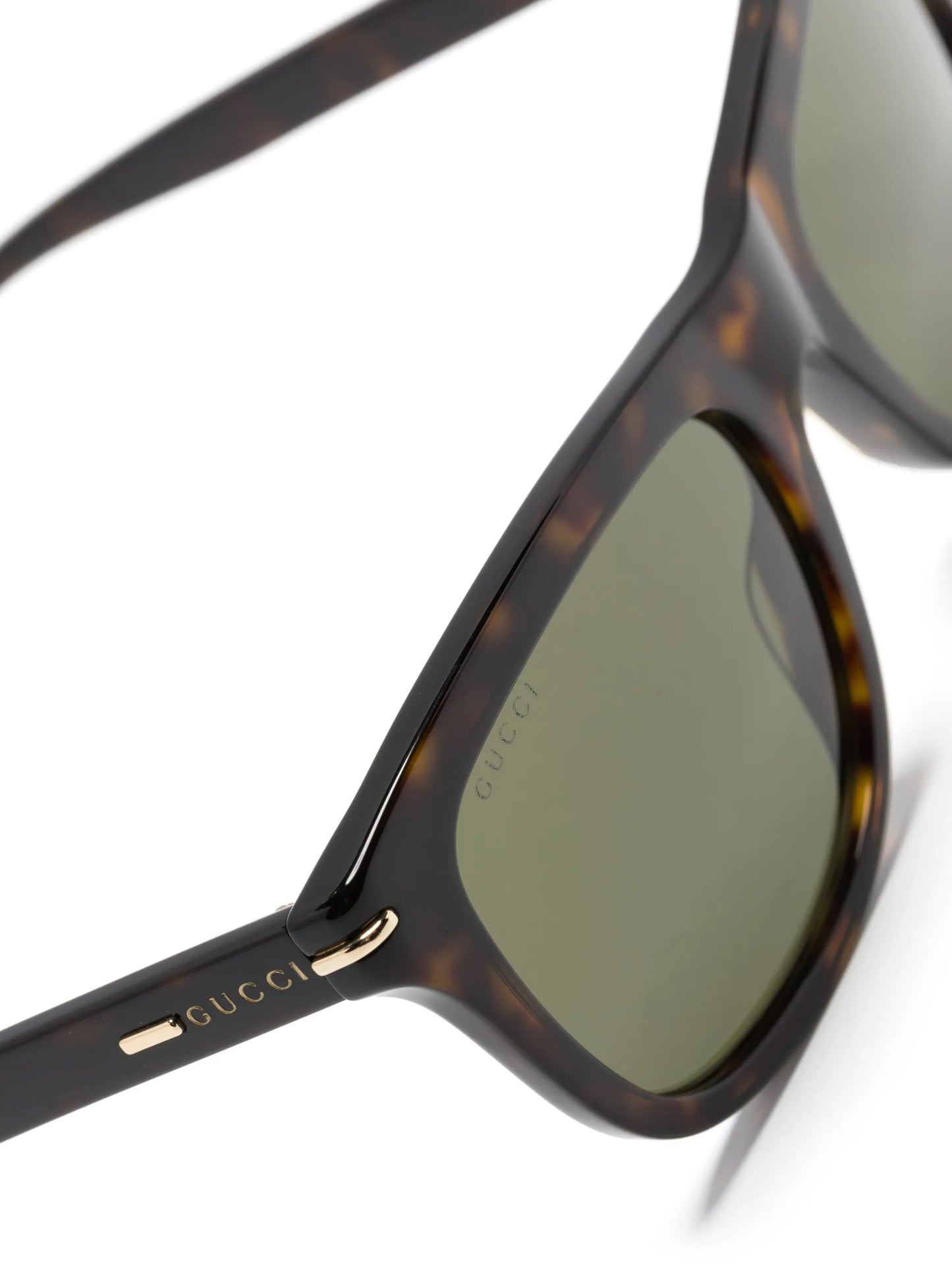 tortoiseshell square-framed sunglasses