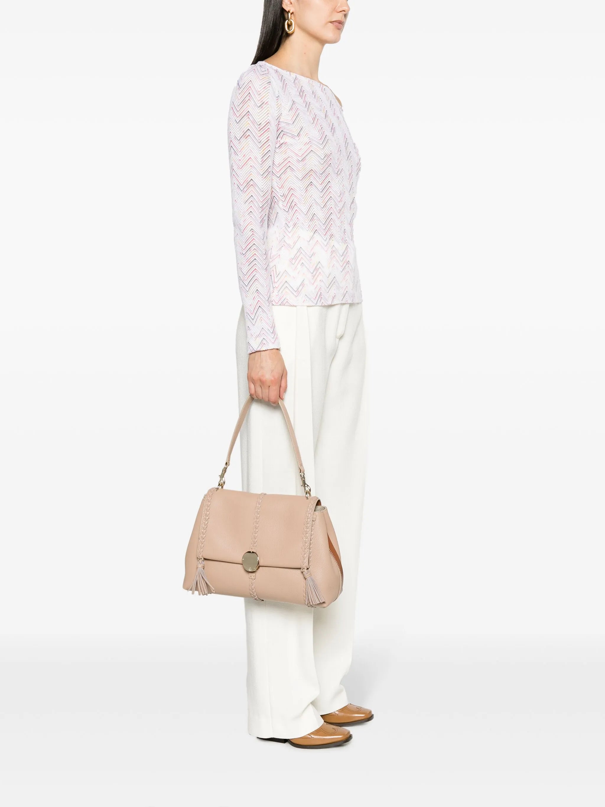 medium Penelope leather shoulder bag