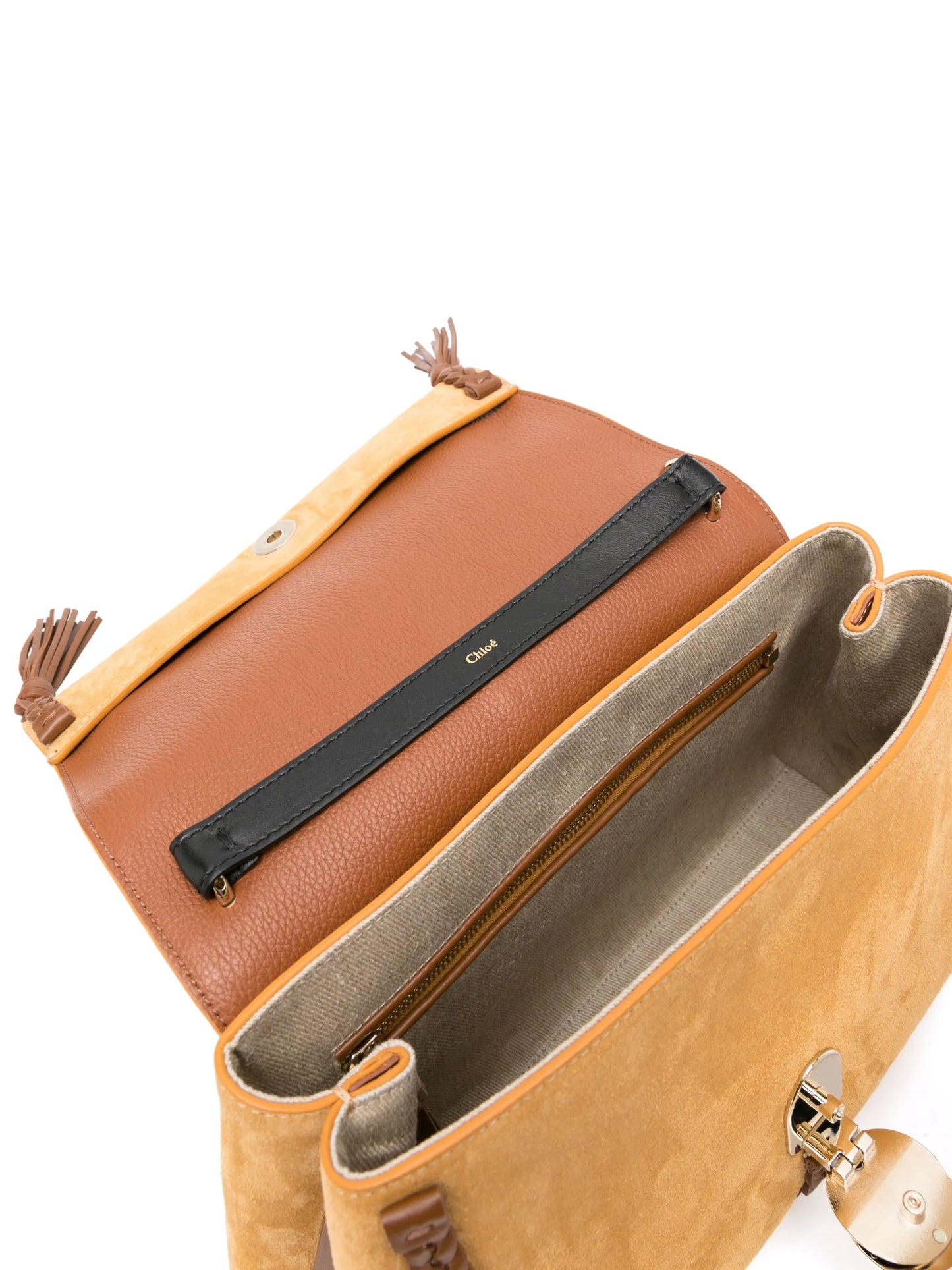medium Penelope suede shoulder bag