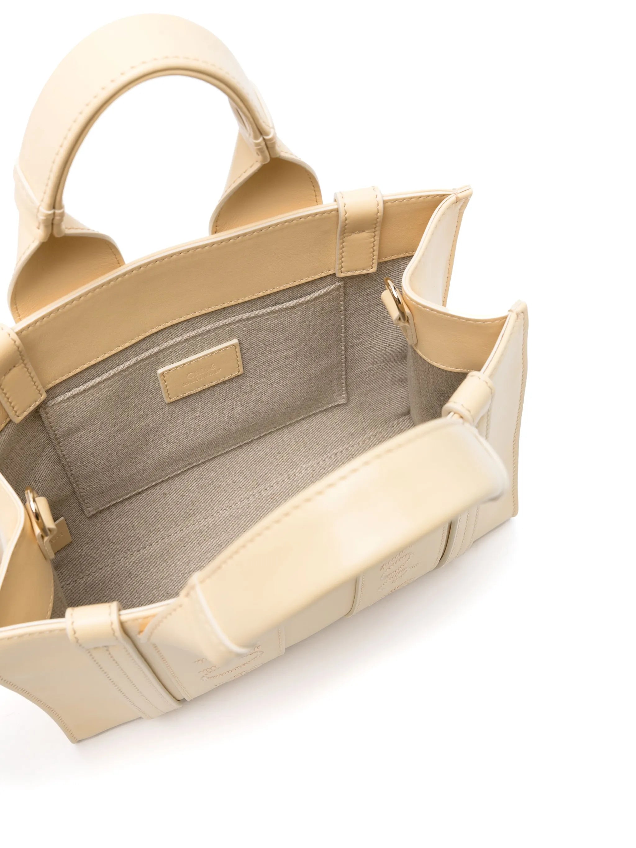 small Woody leather tote bag