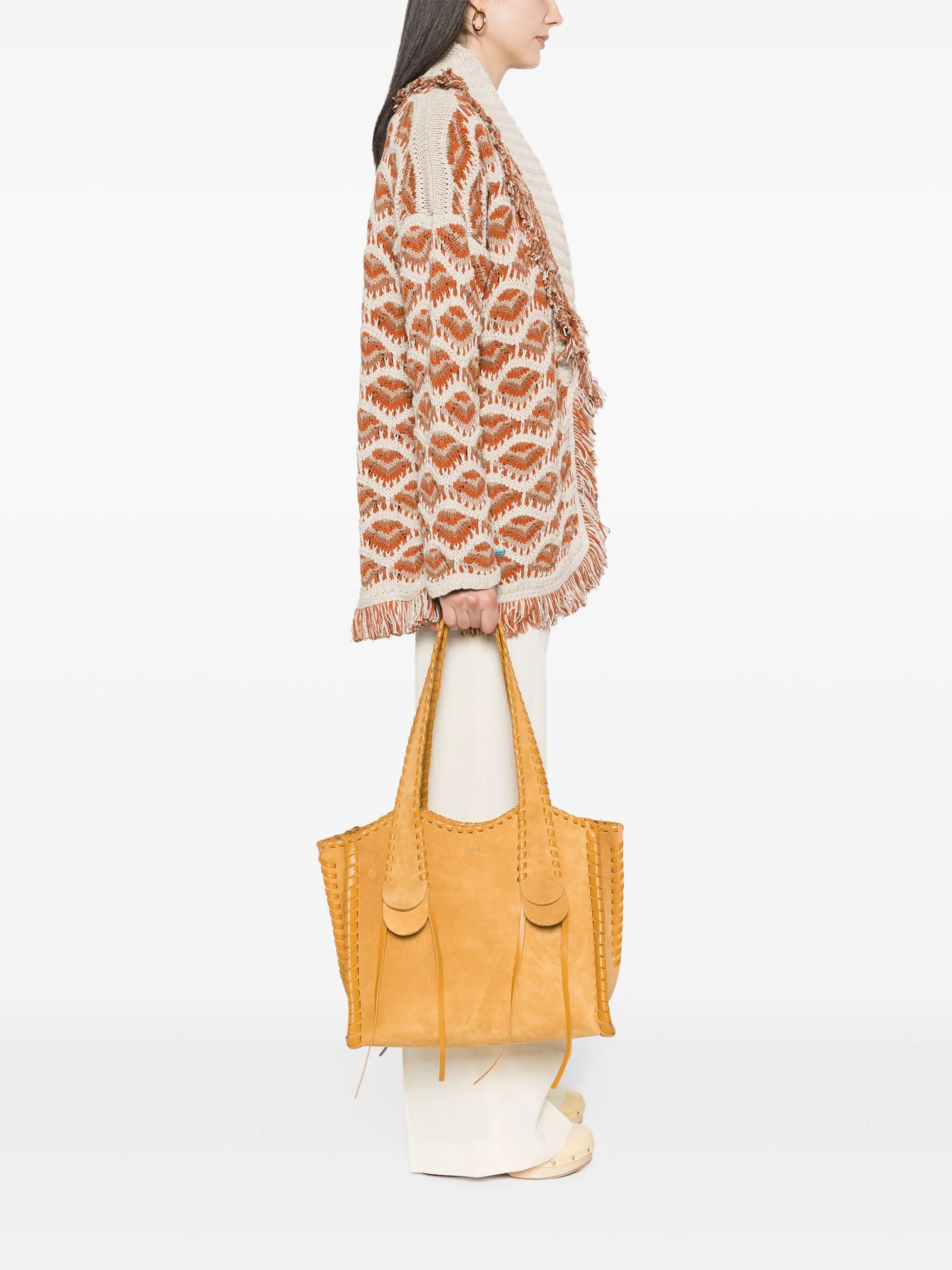 medium Mony suede tote bag