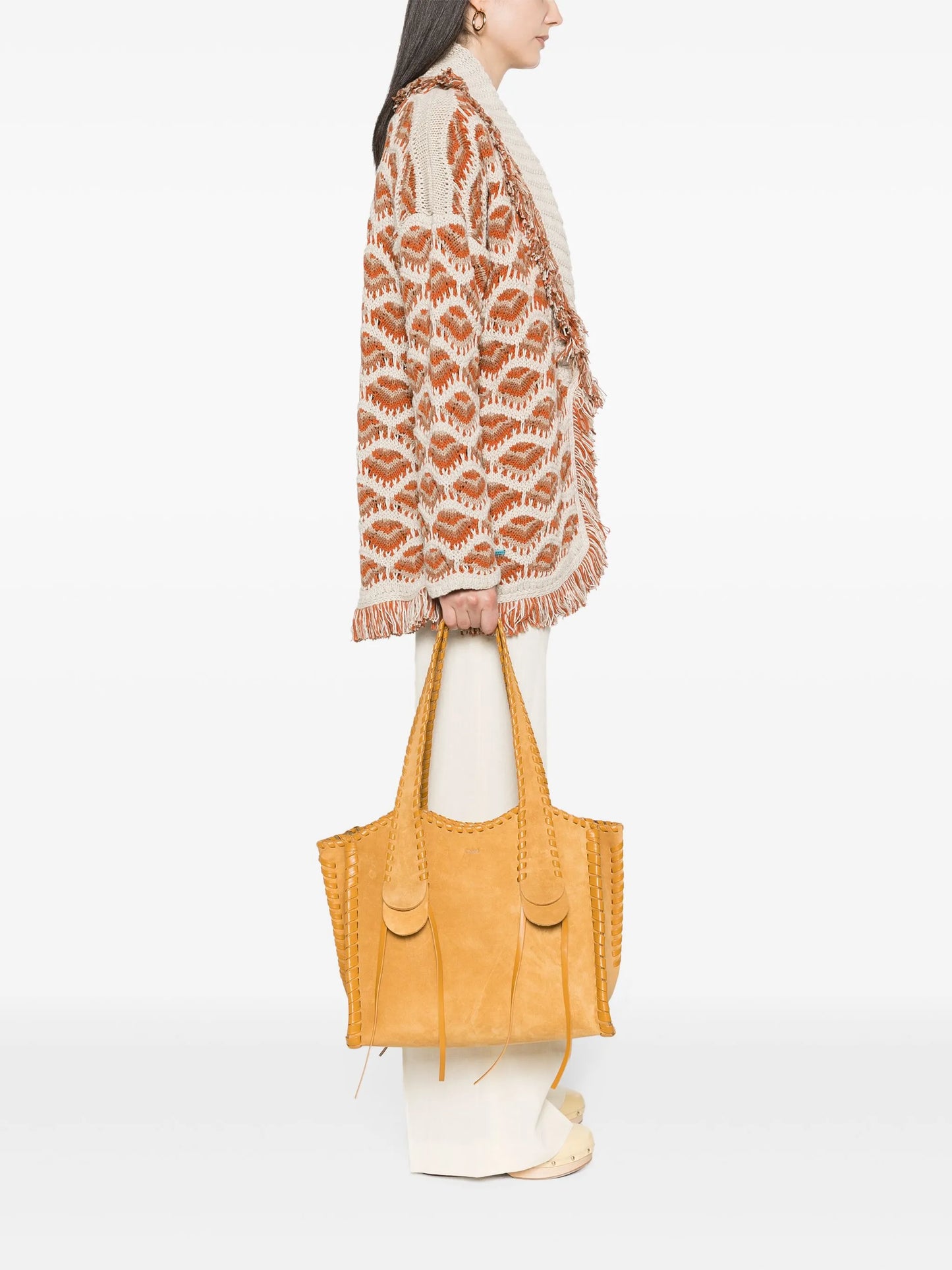 medium Mony suede tote bag