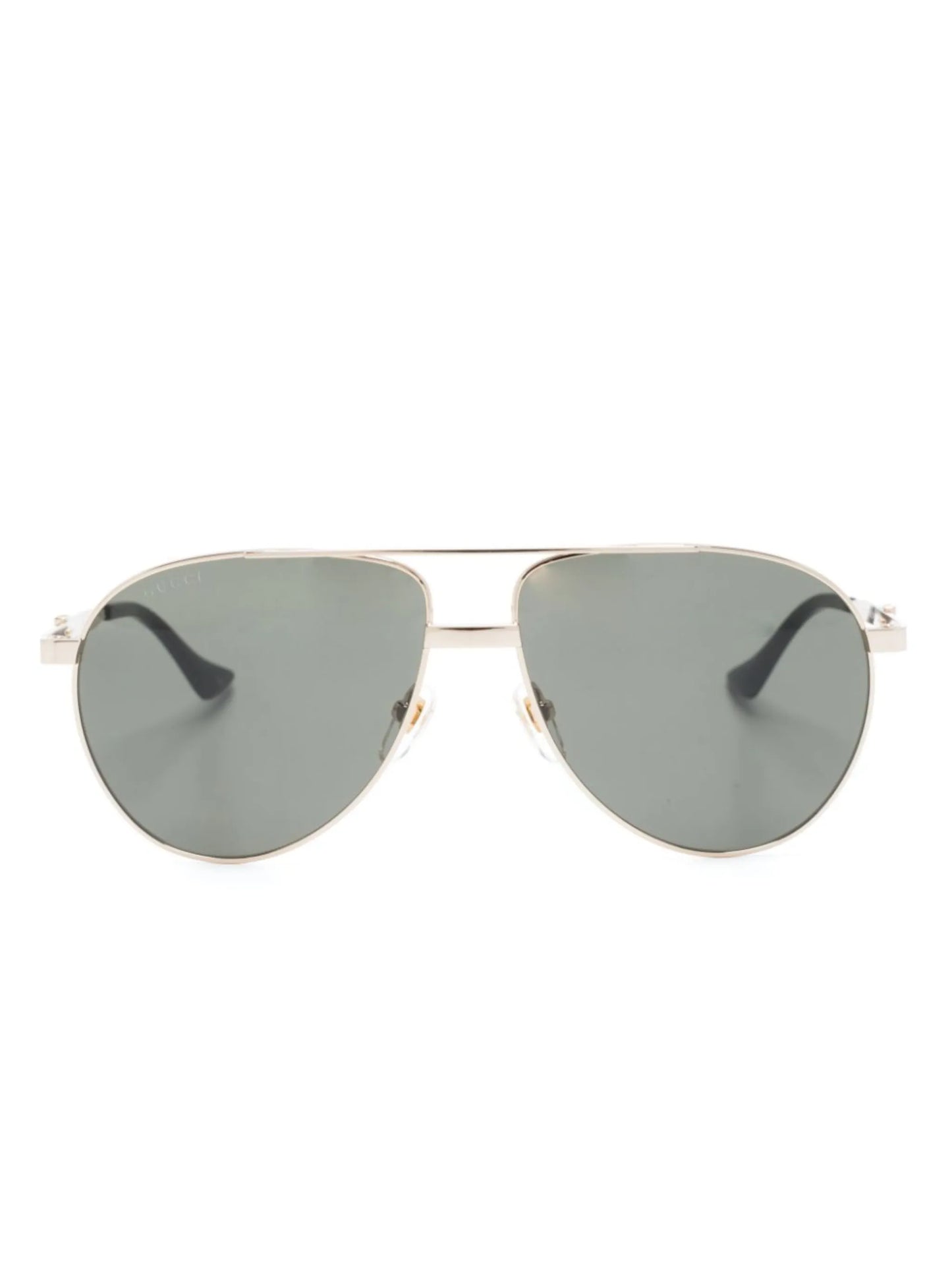 Web-detail pilot-frame sunglasses