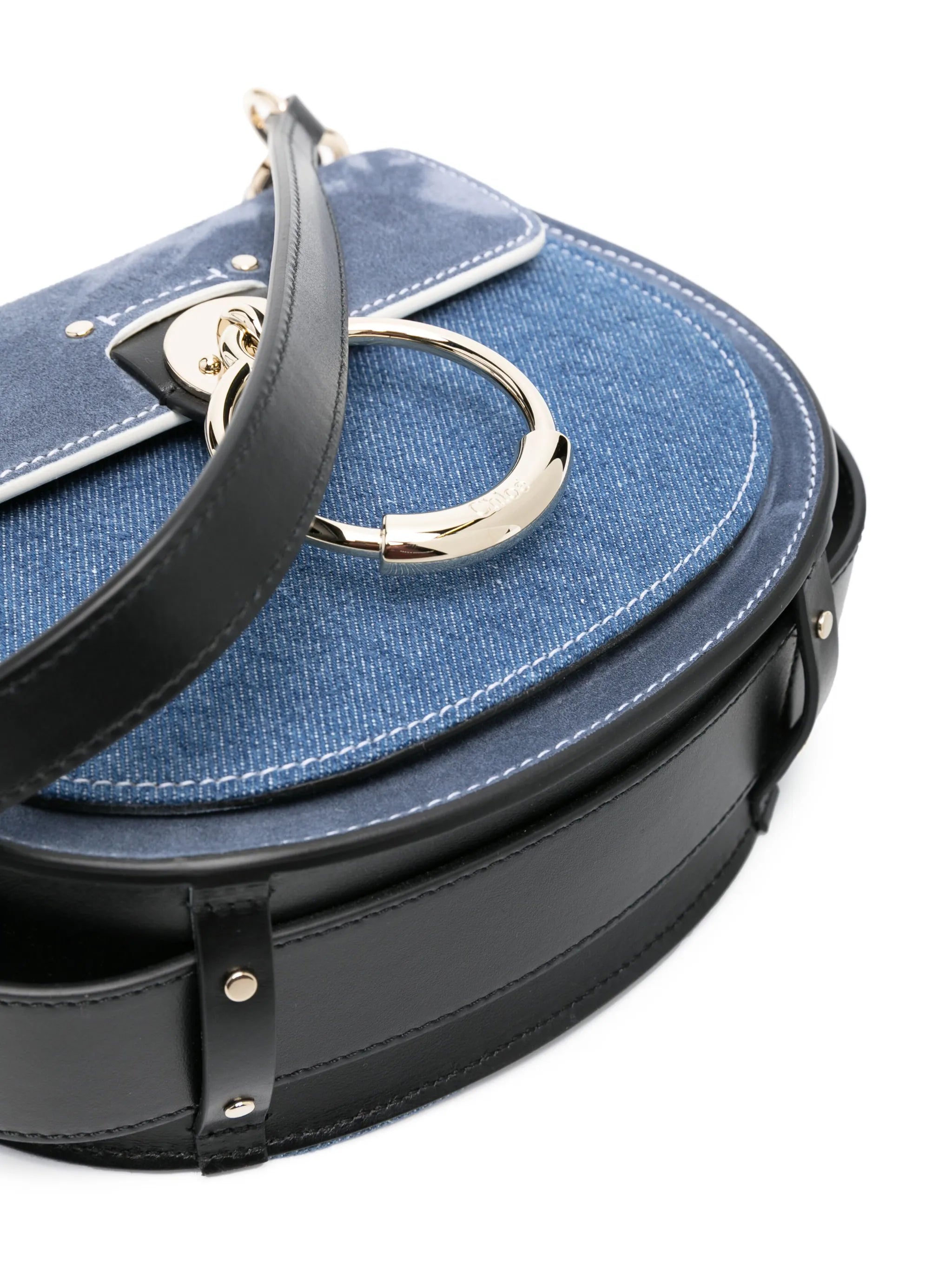 small Tess denim crossbody bag