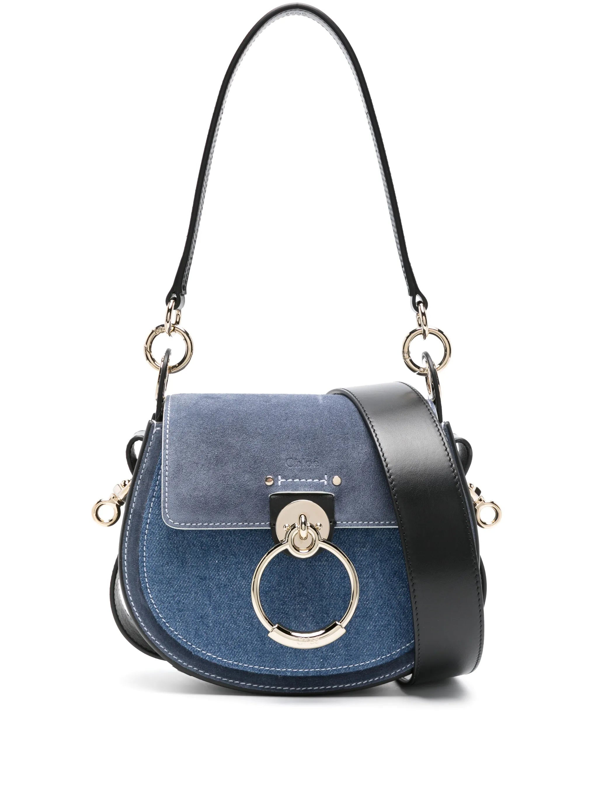 small Tess denim crossbody bag
