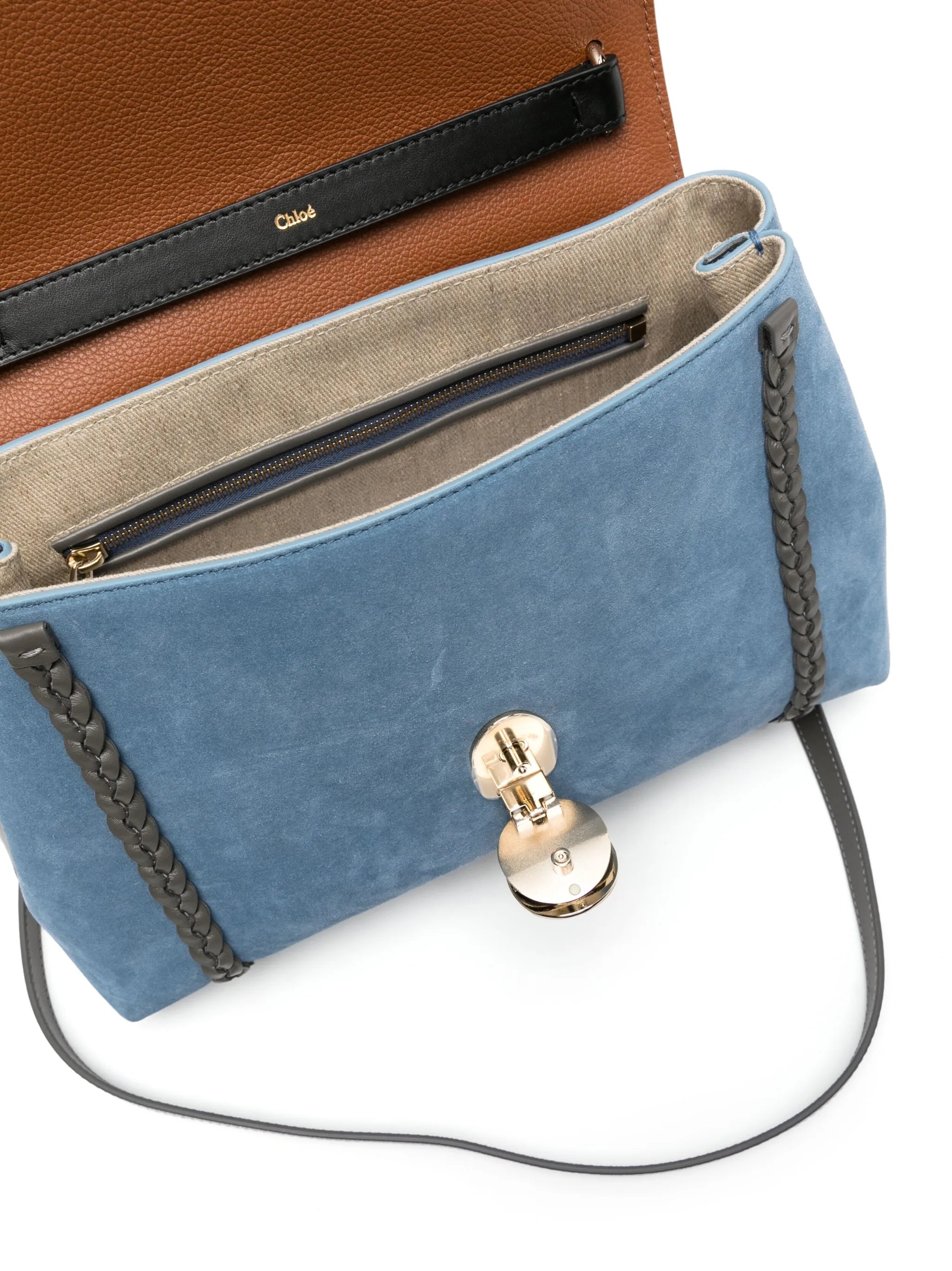 medium Penelope suede shoulder bag