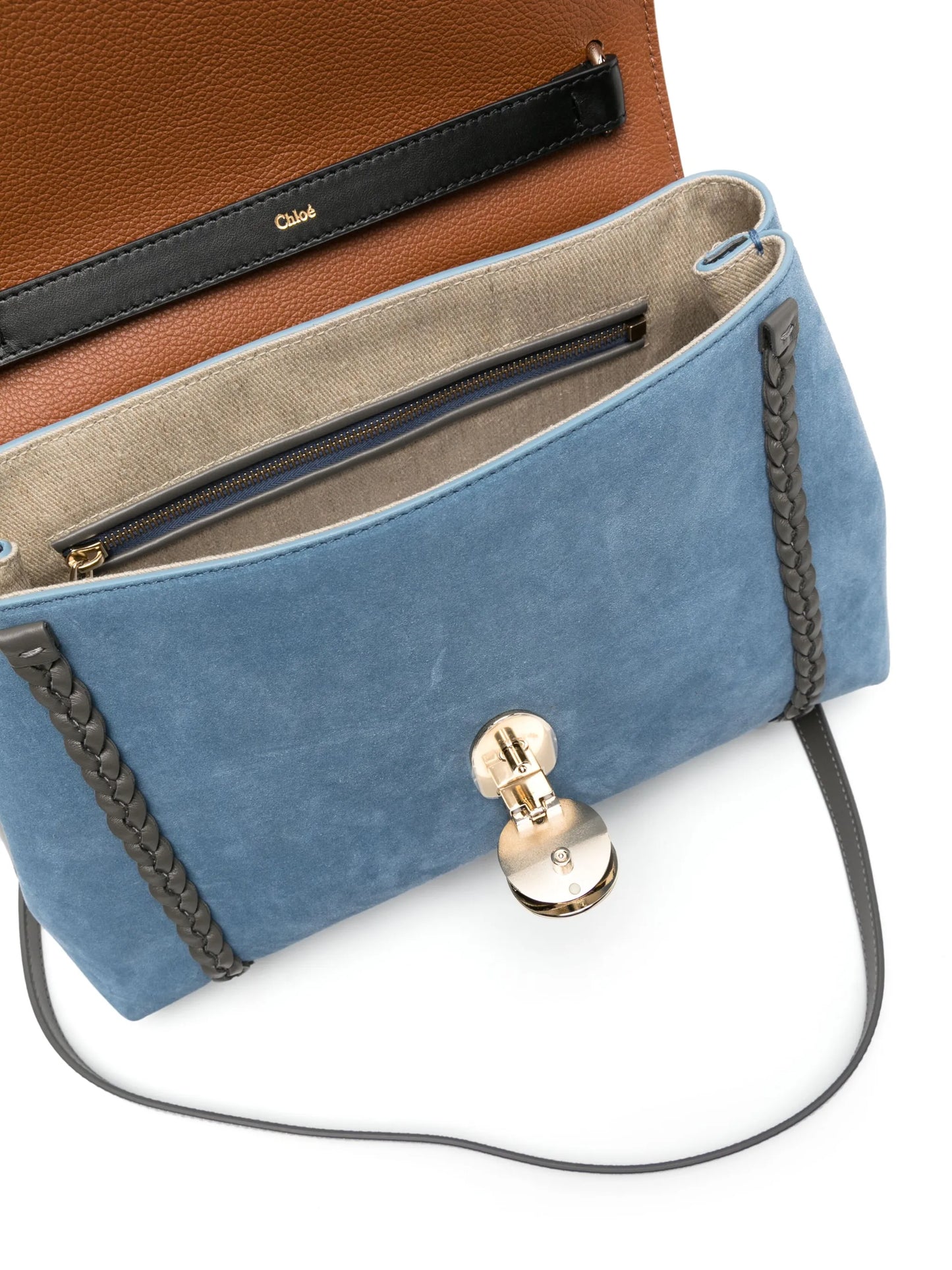 medium Penelope suede shoulder bag