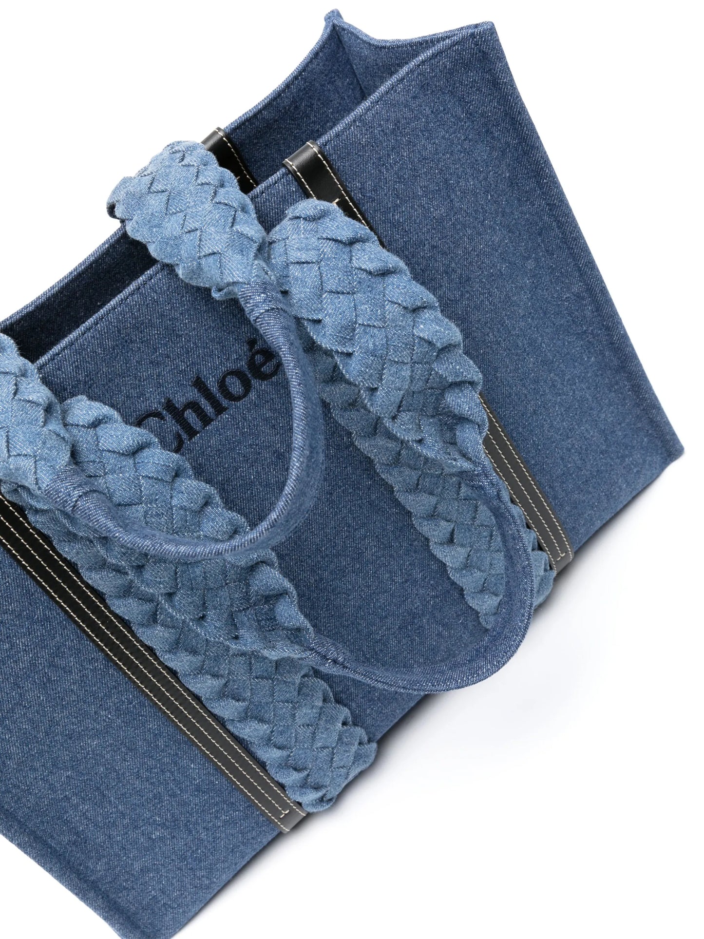 large Woody denim tote bag