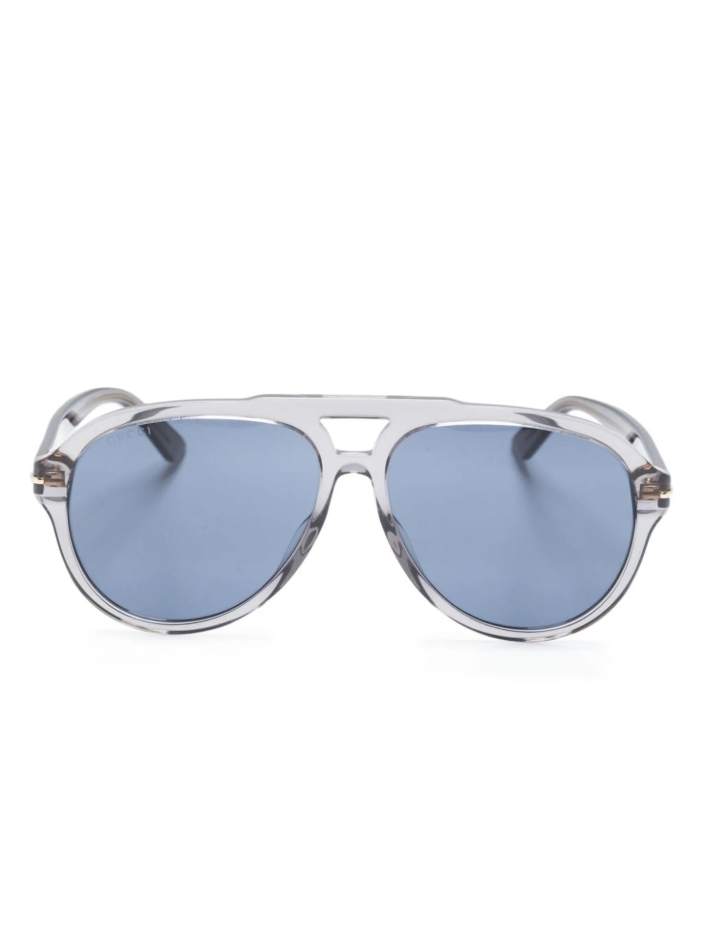 logo-print oversize-frame sunglasses