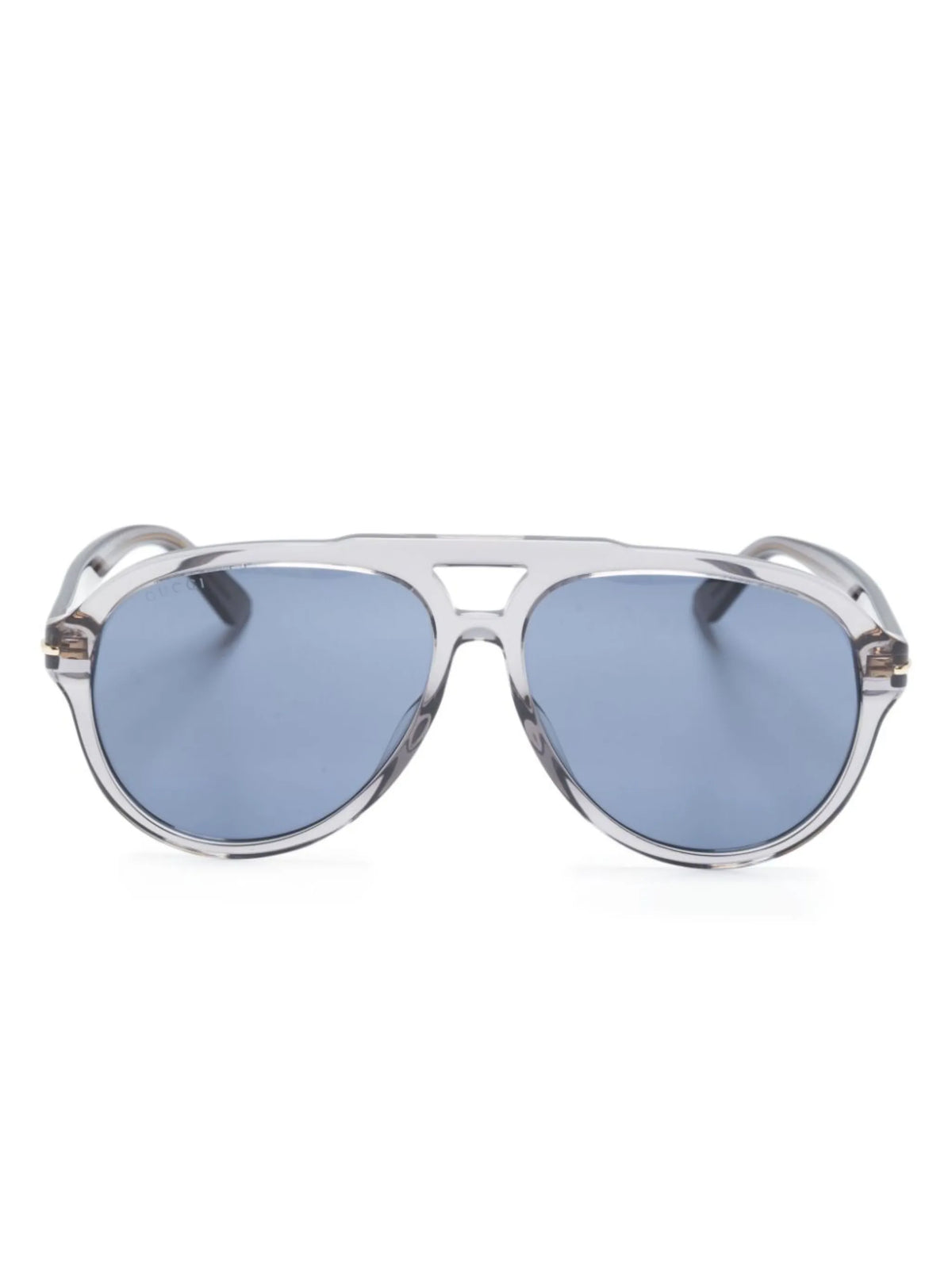 logo-print oversize-frame sunglasses