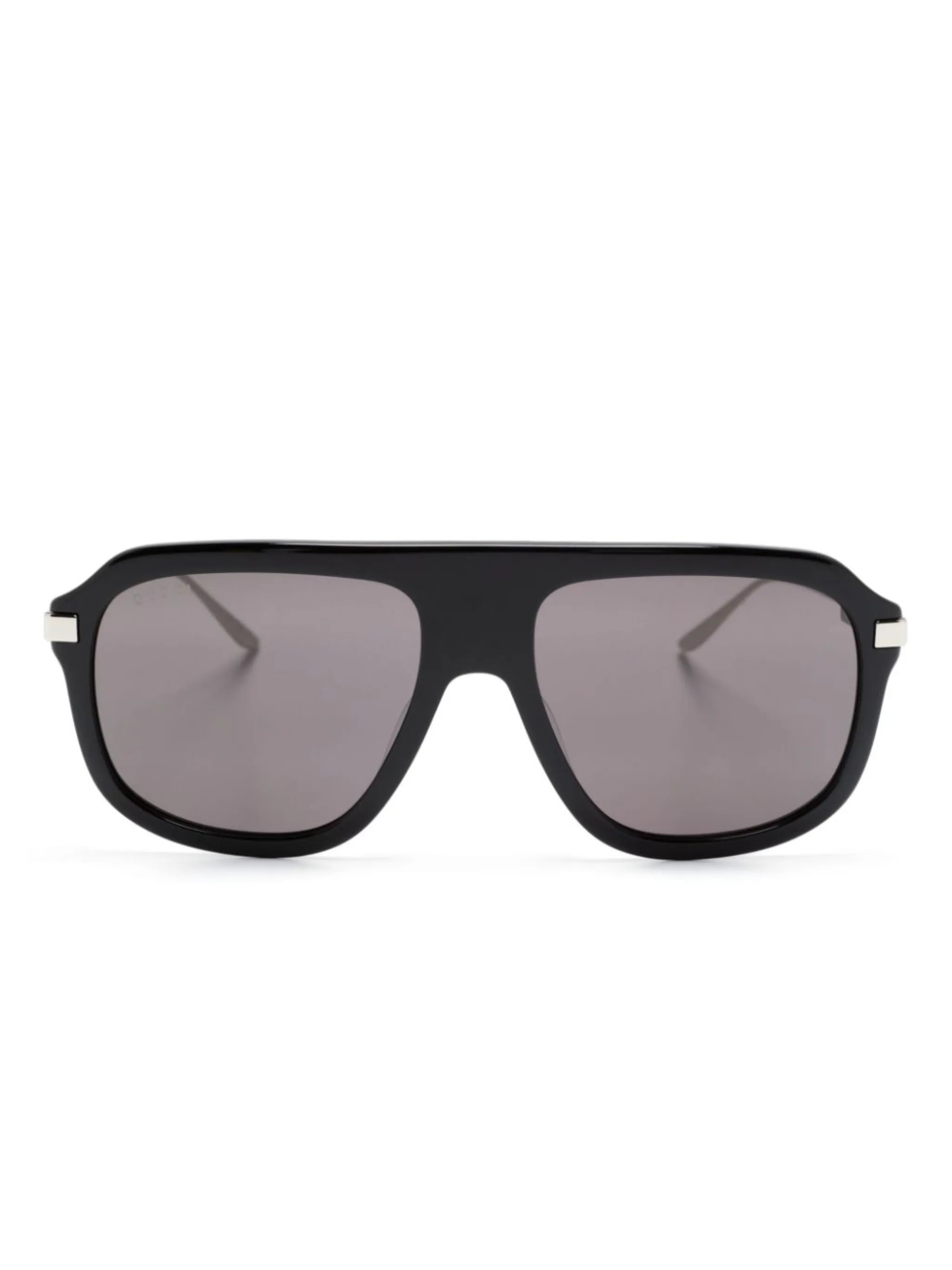 pilot-frame acetate sunglasses