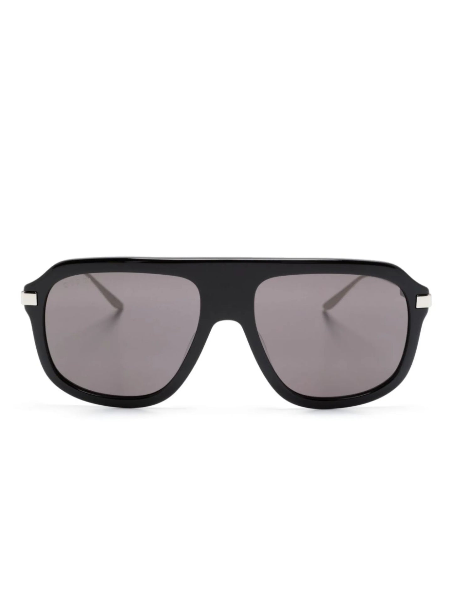 pilot-frame acetate sunglasses