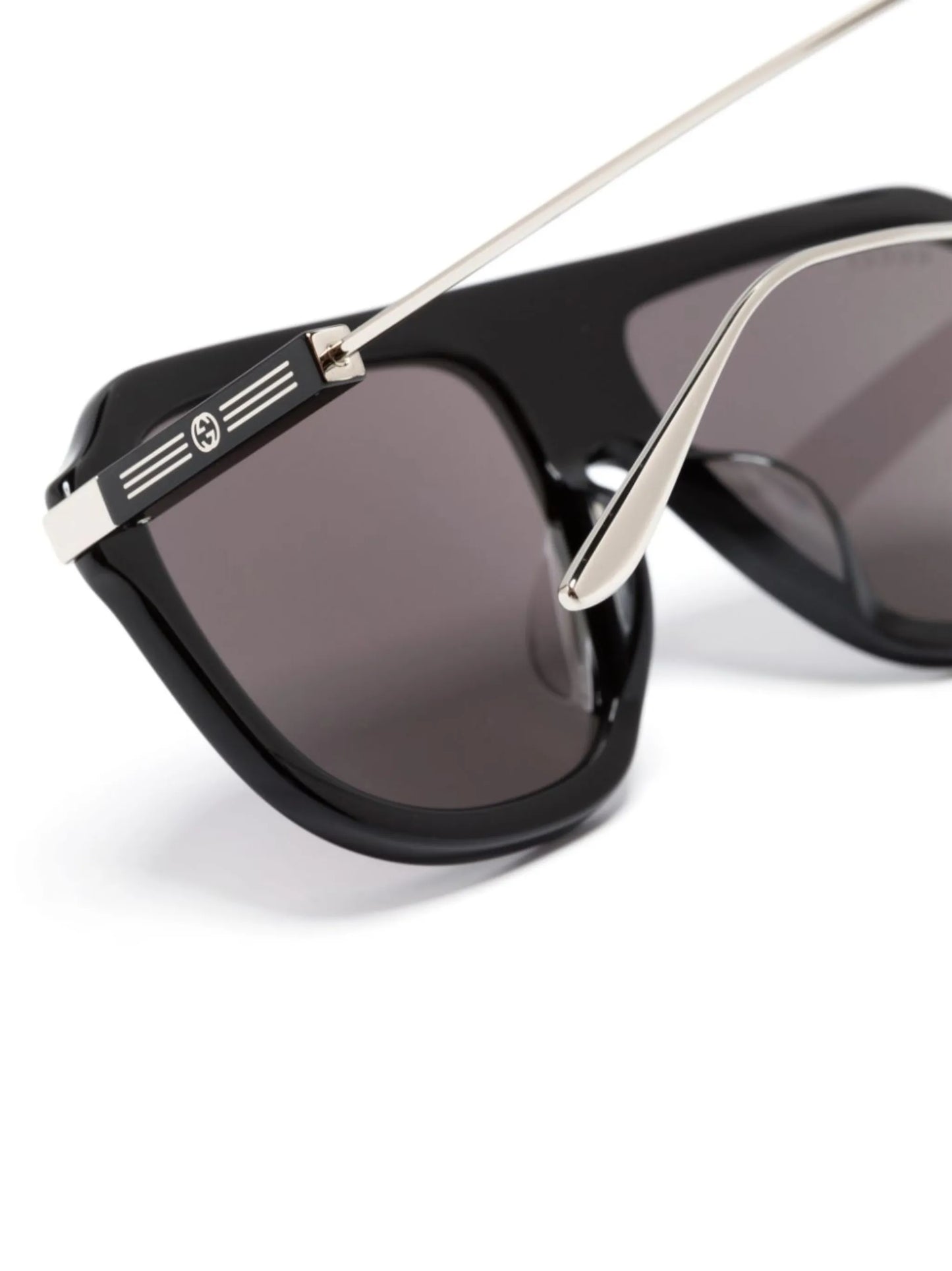pilot-frame acetate sunglasses