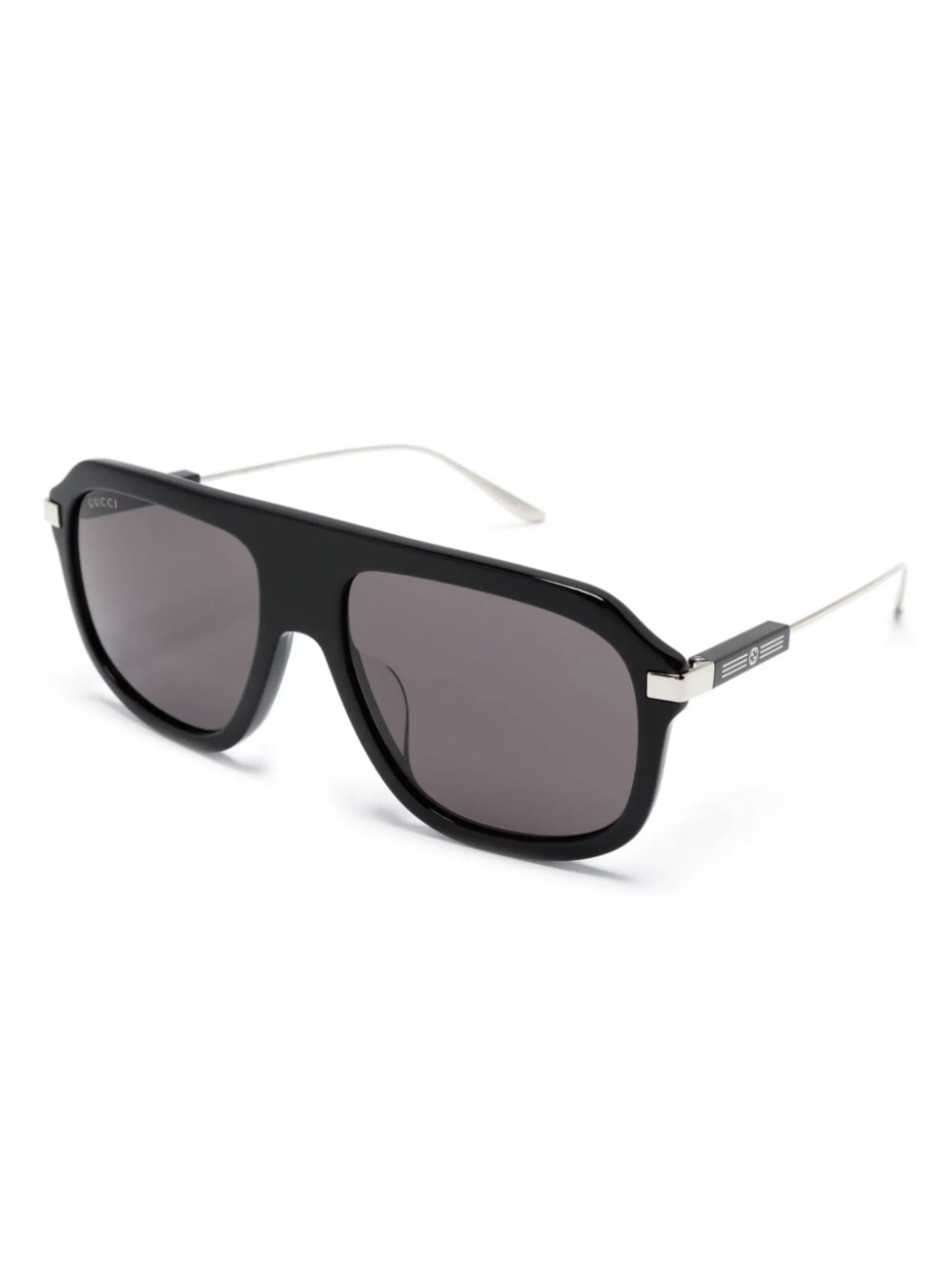 pilot-frame acetate sunglasses