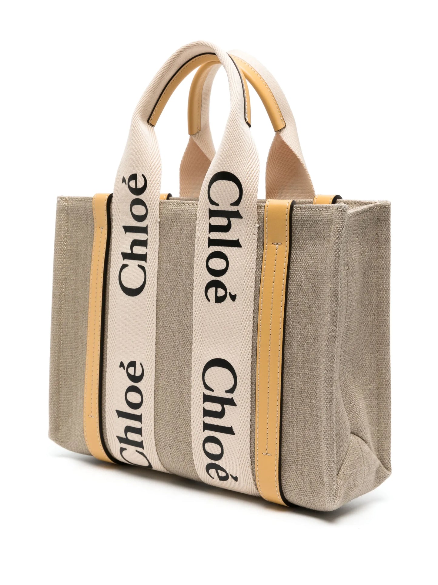 small Woody panelled leather bag