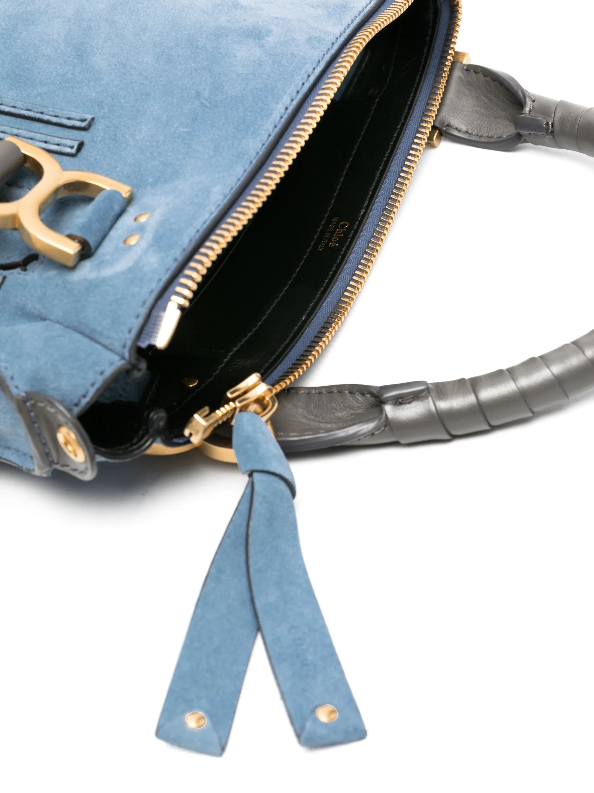 Marcie suede shoulder bag