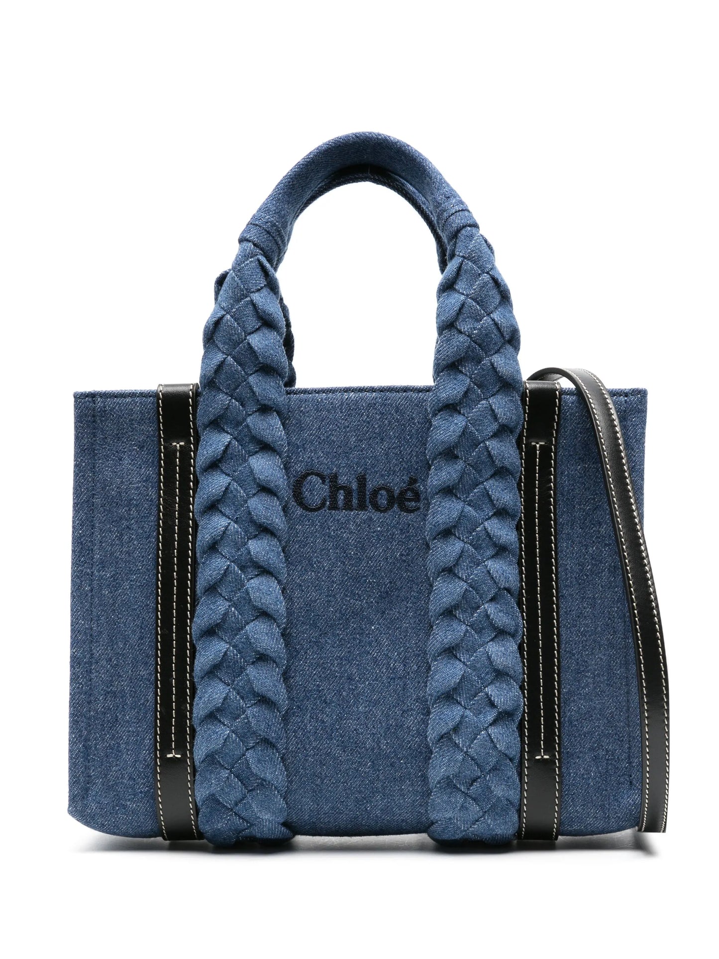 small Woody denim tote bag