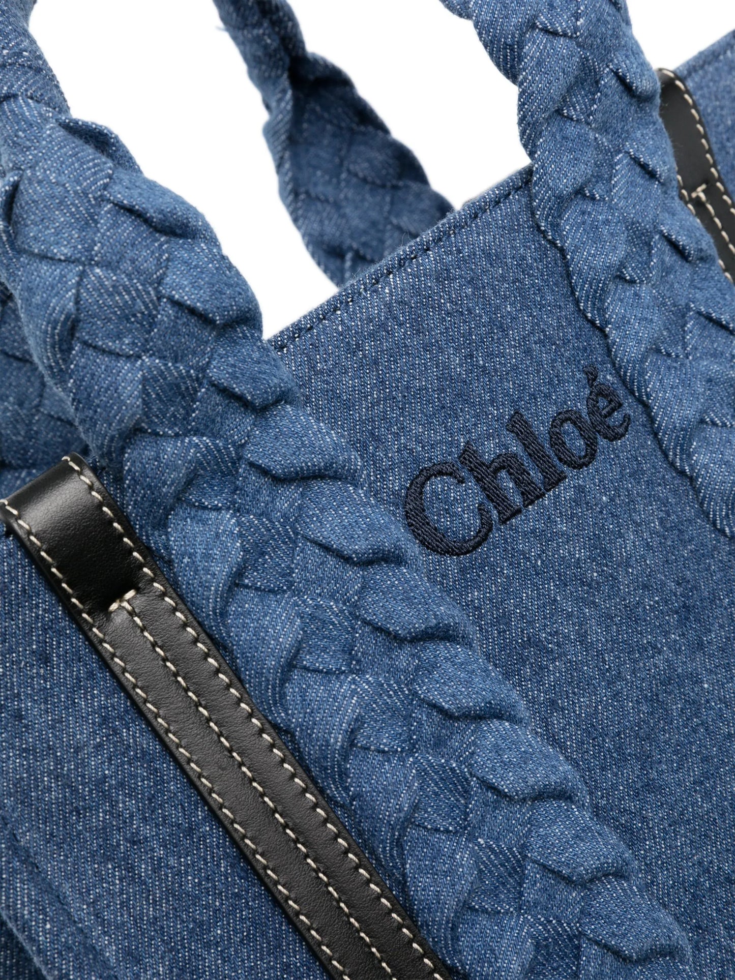 small Woody denim tote bag
