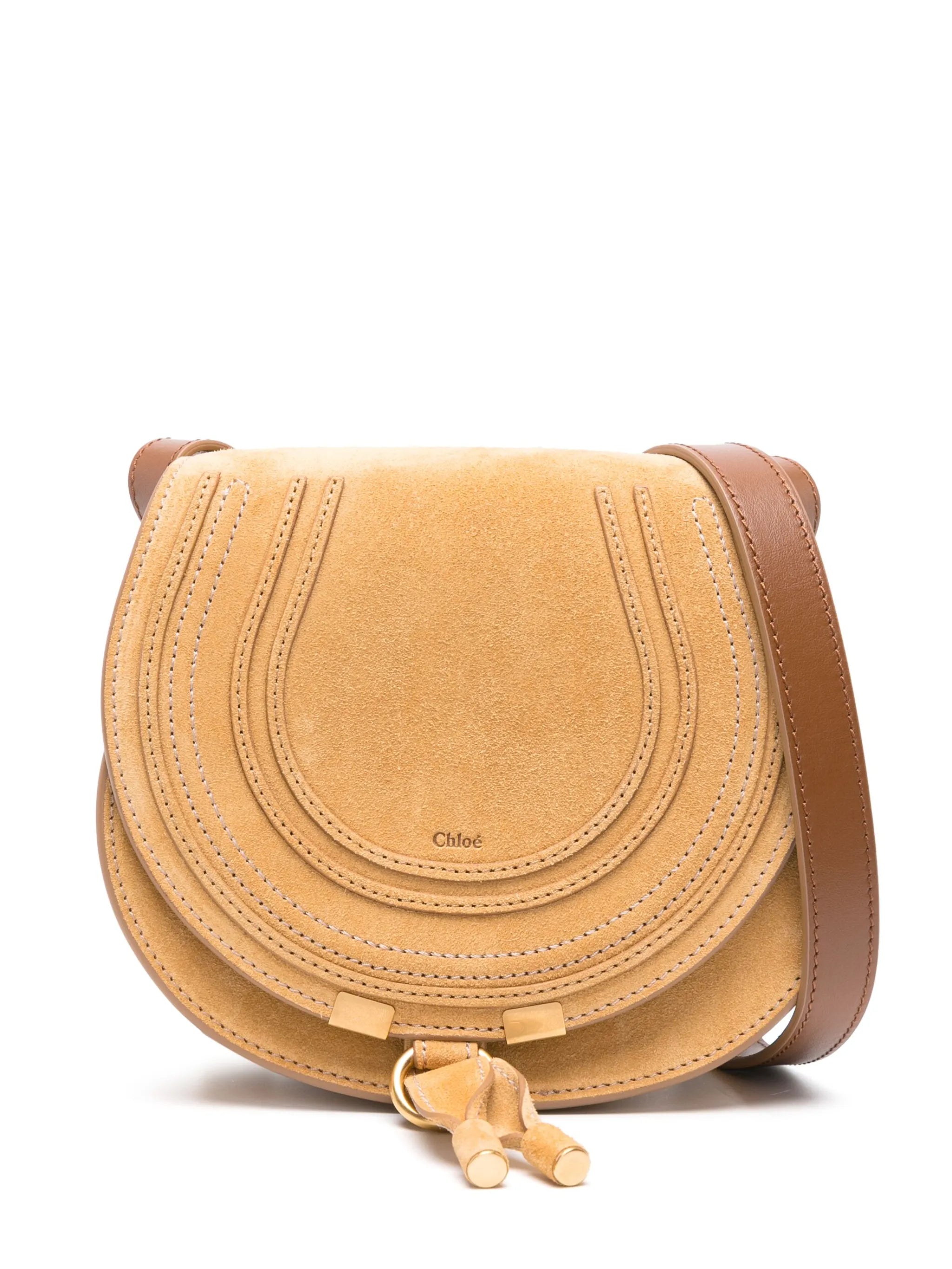 small Marcie suede crossbody bag