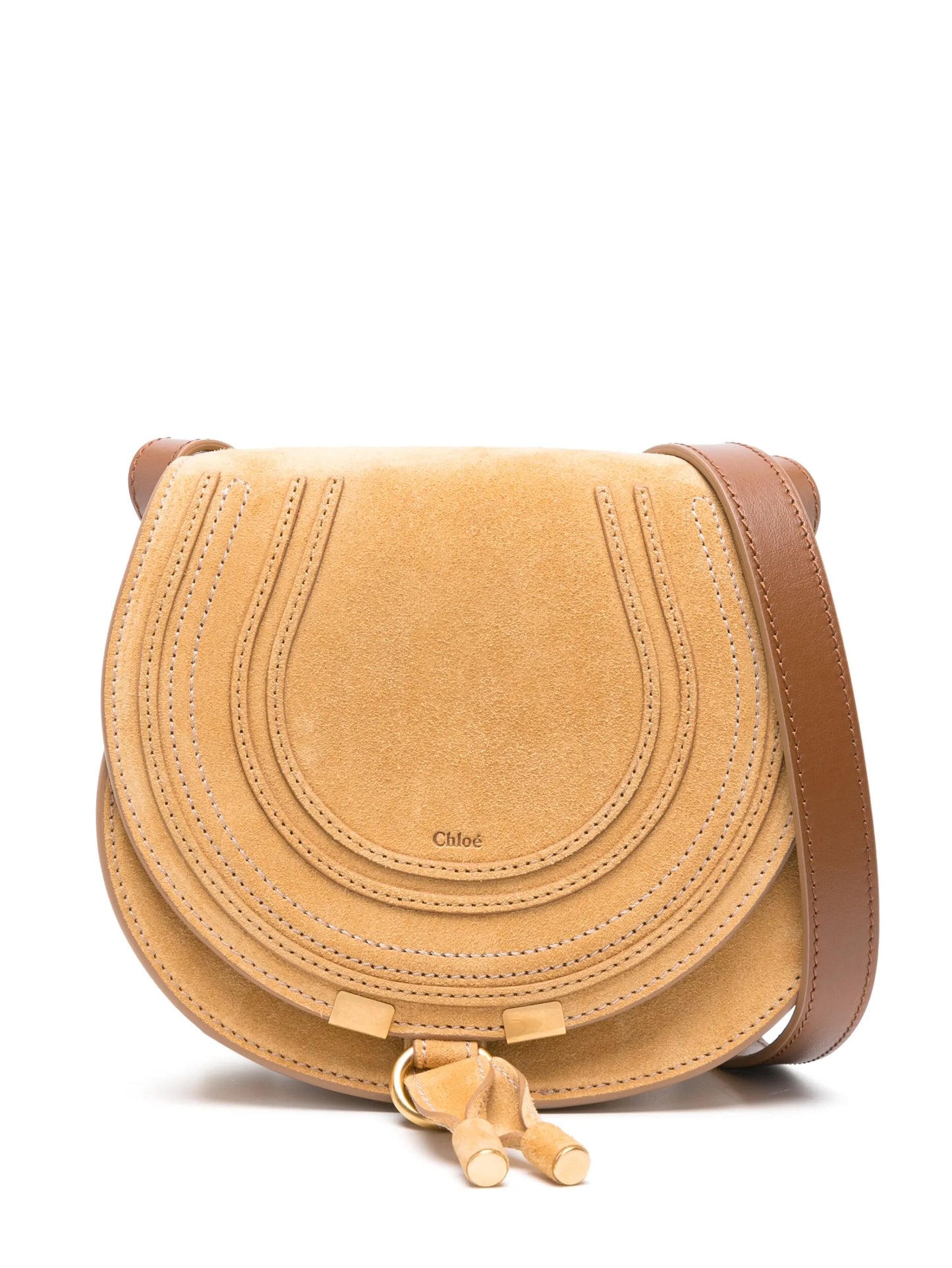 small Marcie suede crossbody bag