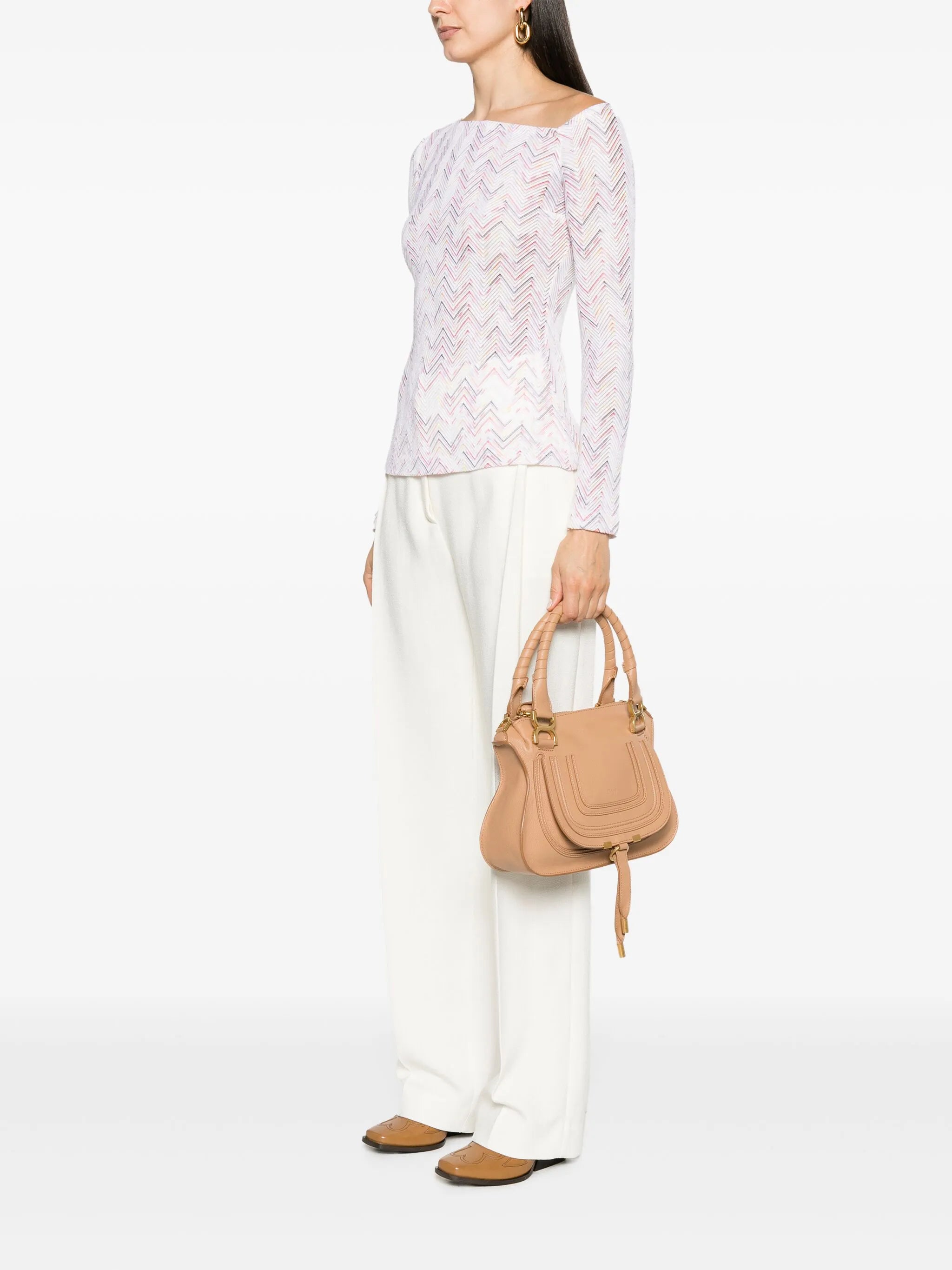 small Marcie leather tote bag