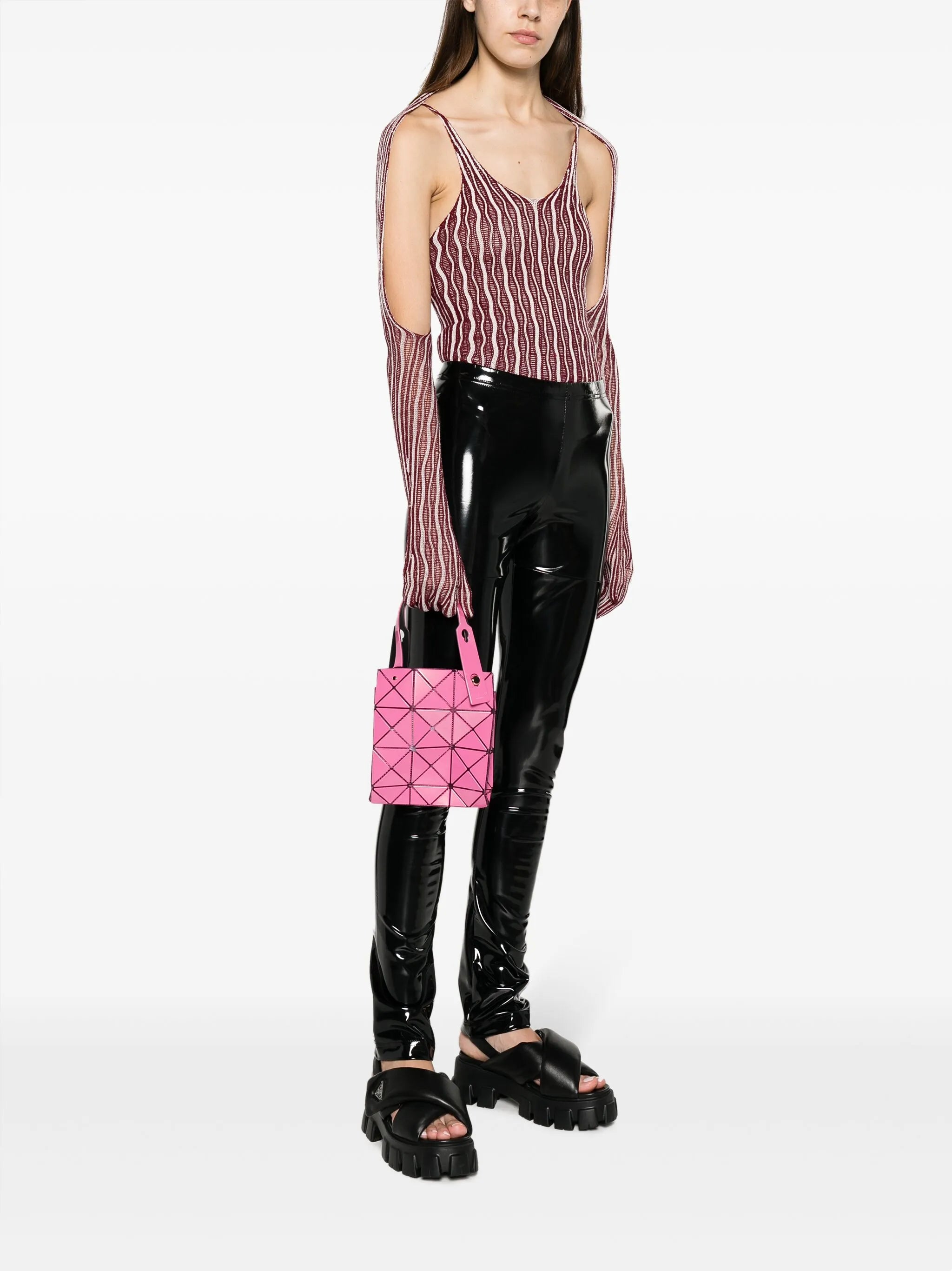 Carat geometric-panelled tote bag