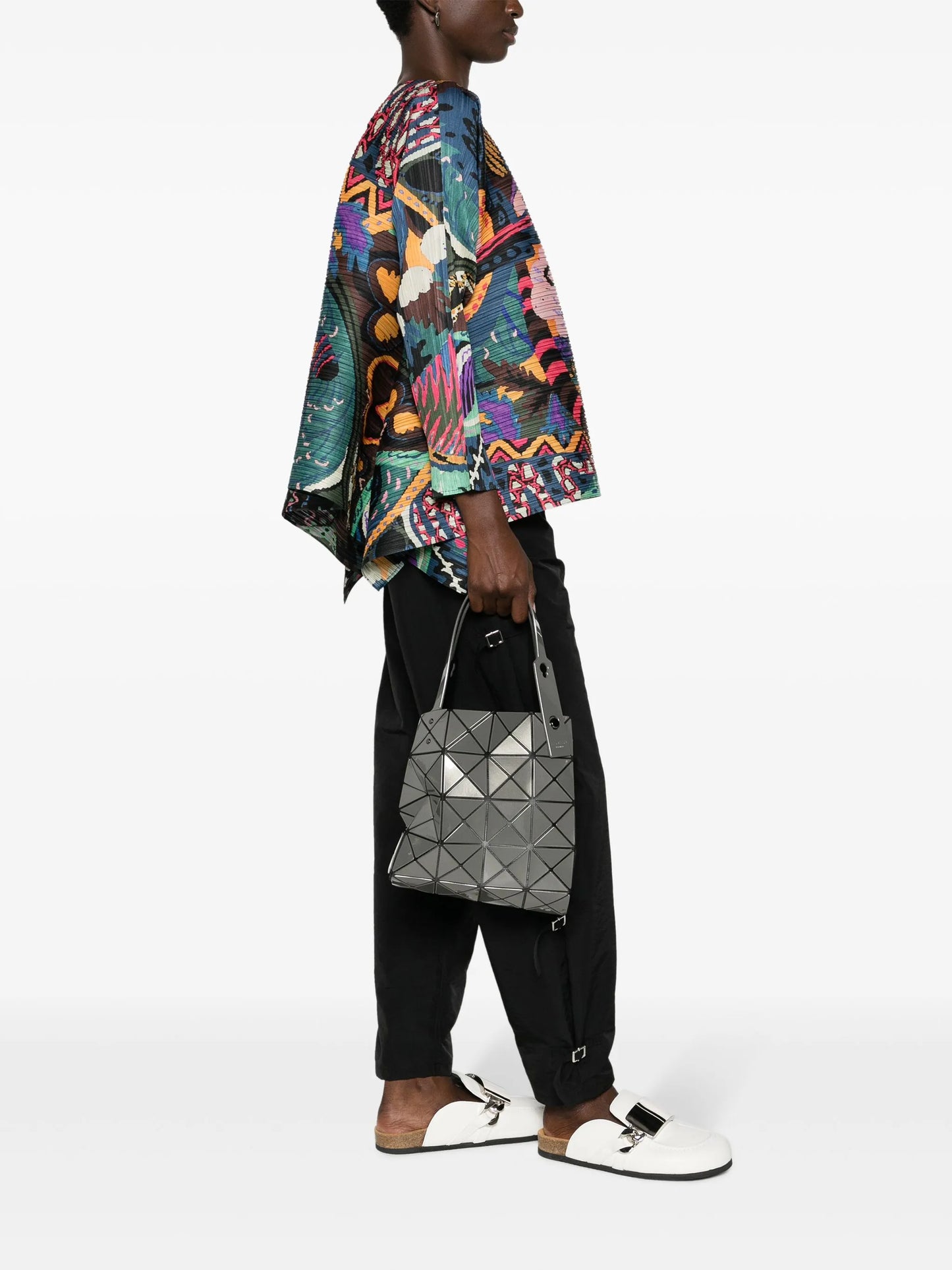 Carat geometric-panelled tote bag