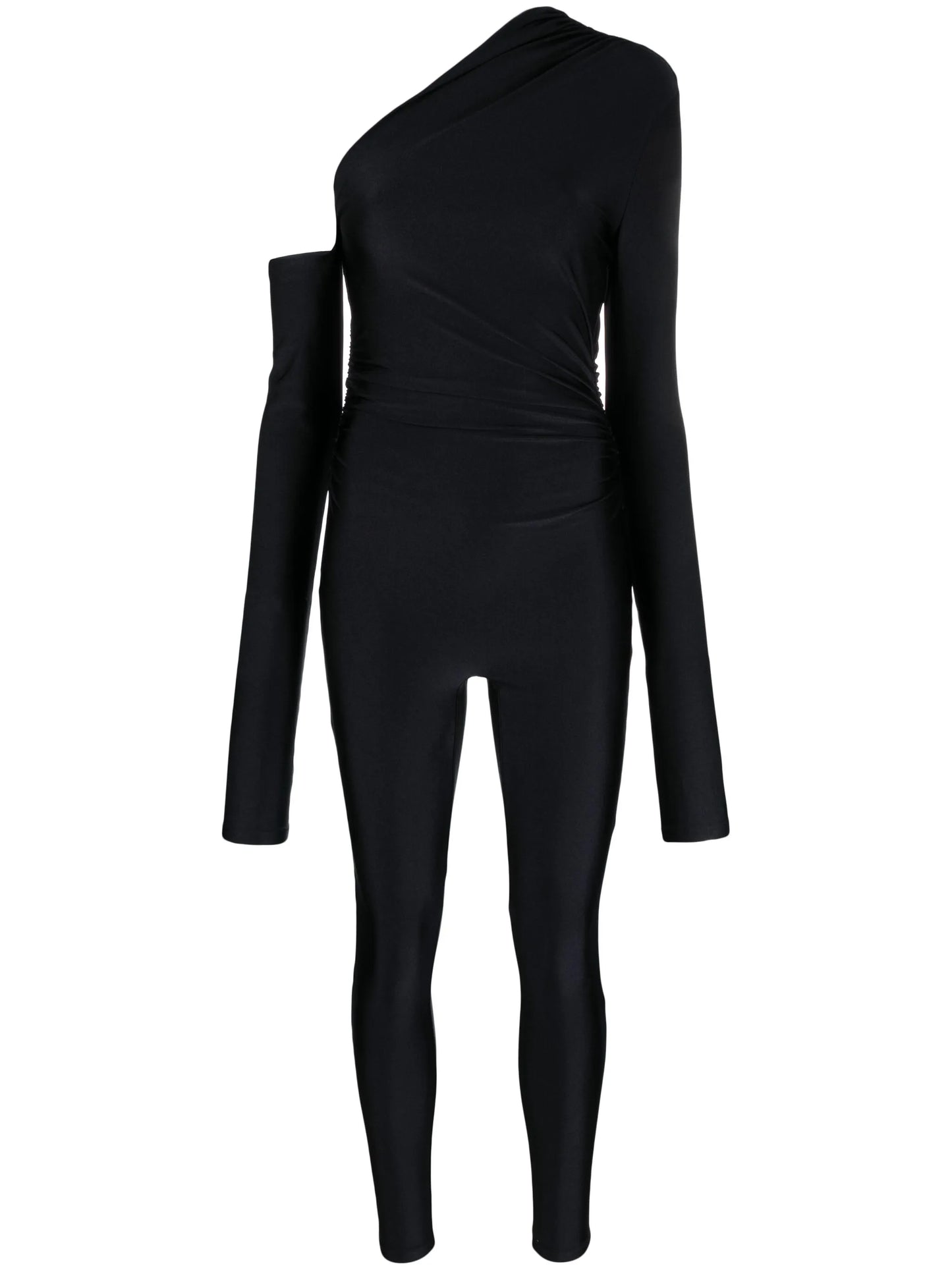 asymmetric off-shoulder jumpsuit
