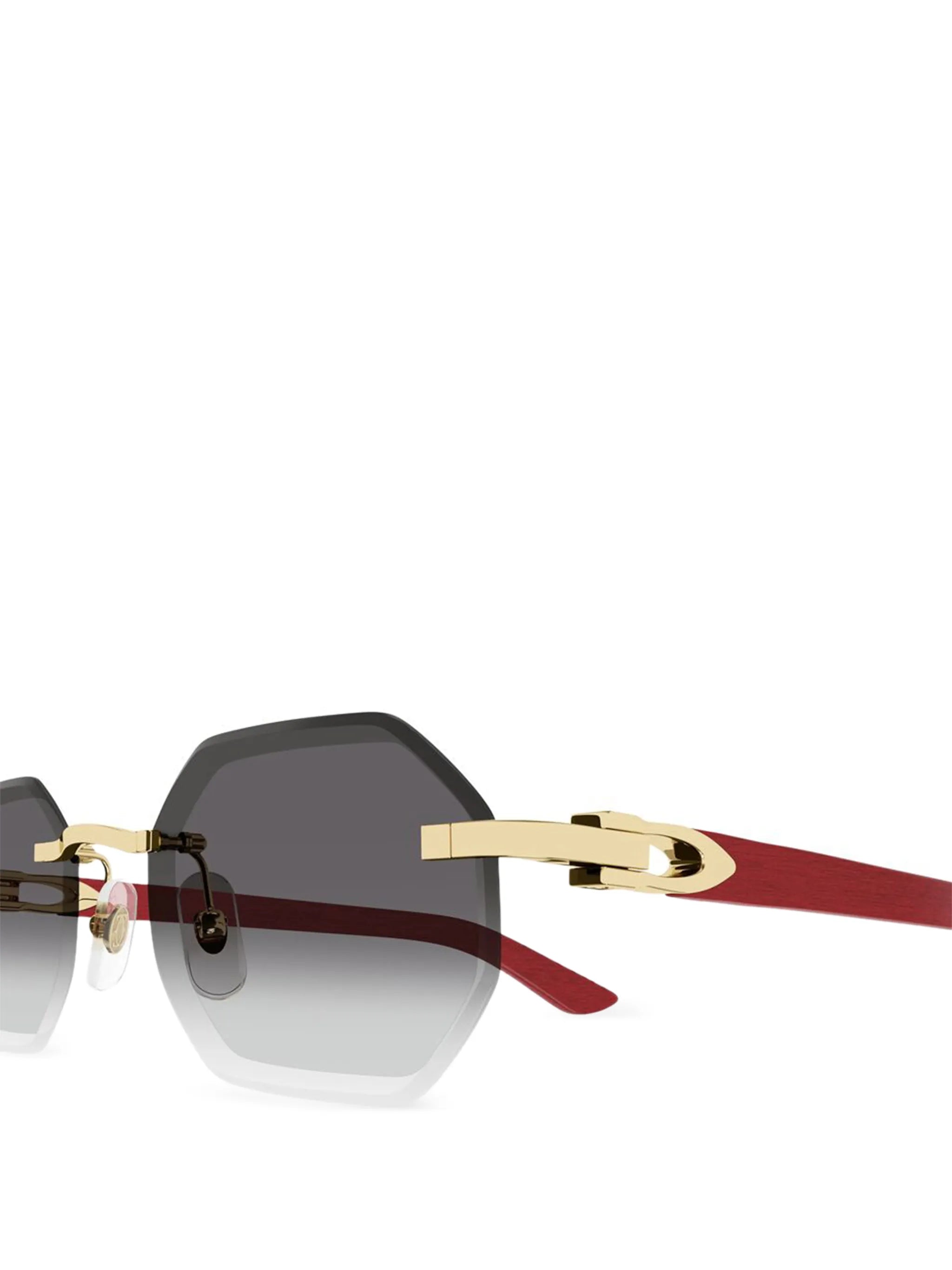 logo-plaque geometric-shape sunglasses