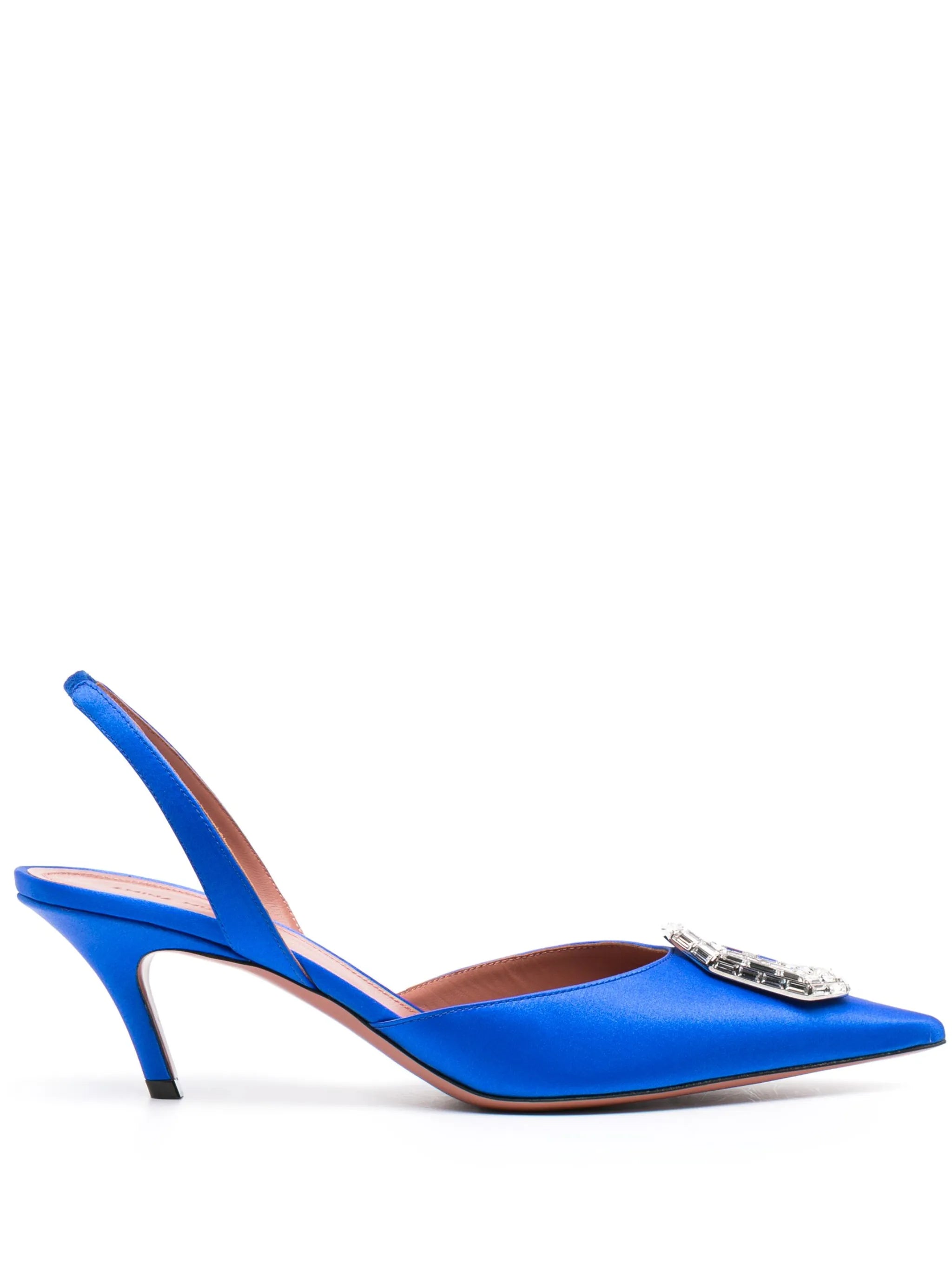 Camelia 60mm crystal satin pumps