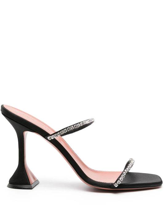 95mm Gilda satin sandals