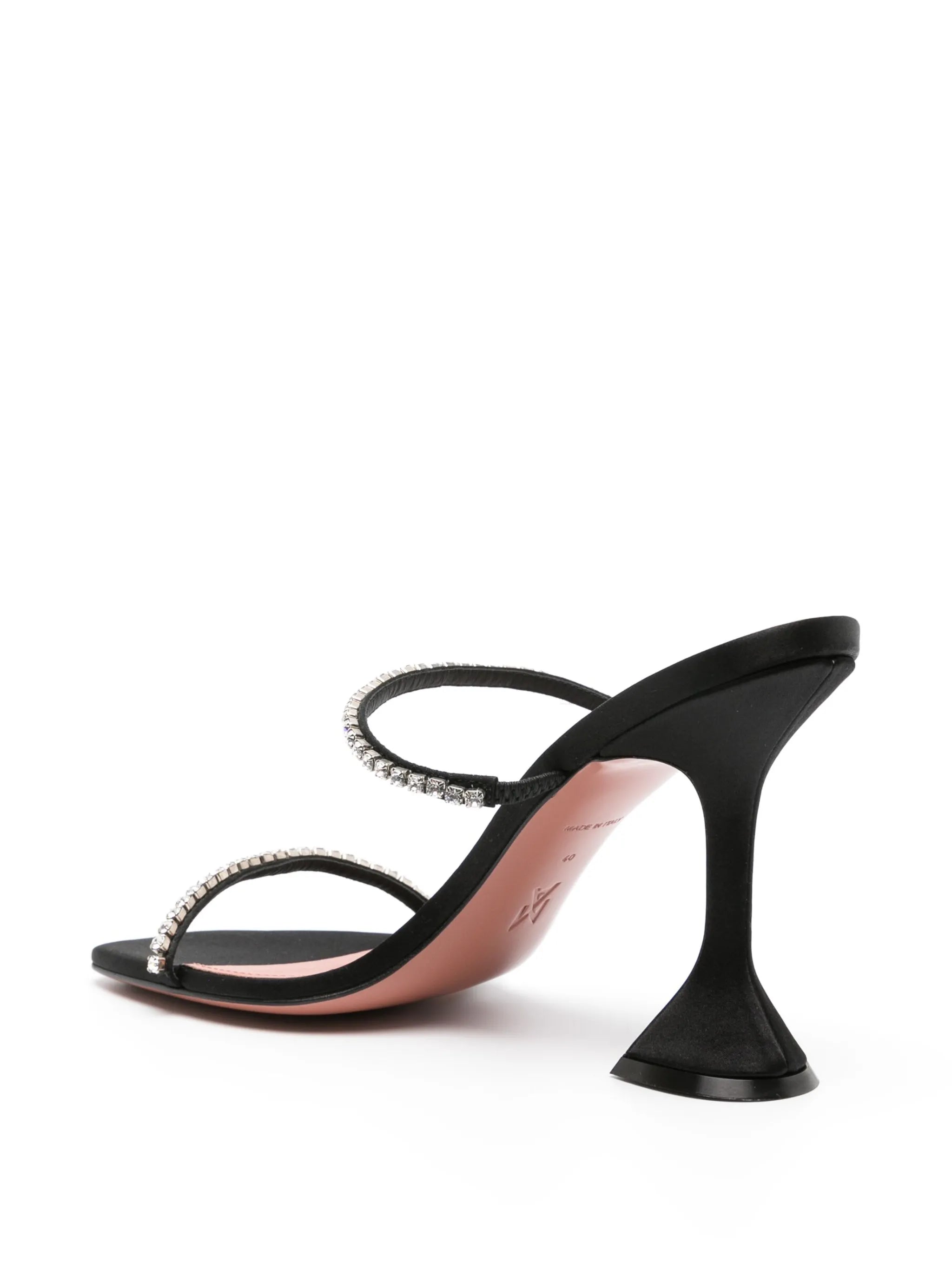 95mm Gilda satin sandals