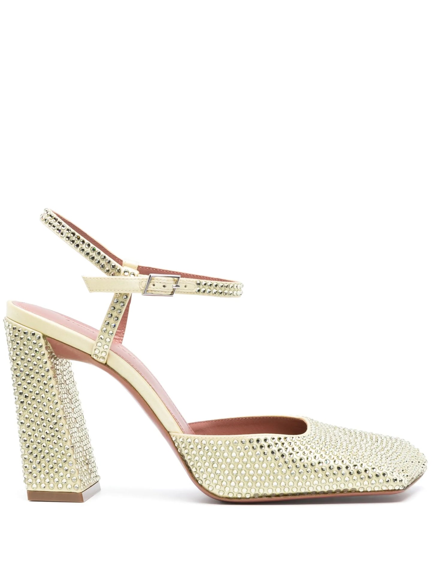 Charlotte 95mm crystal-embellished pumps