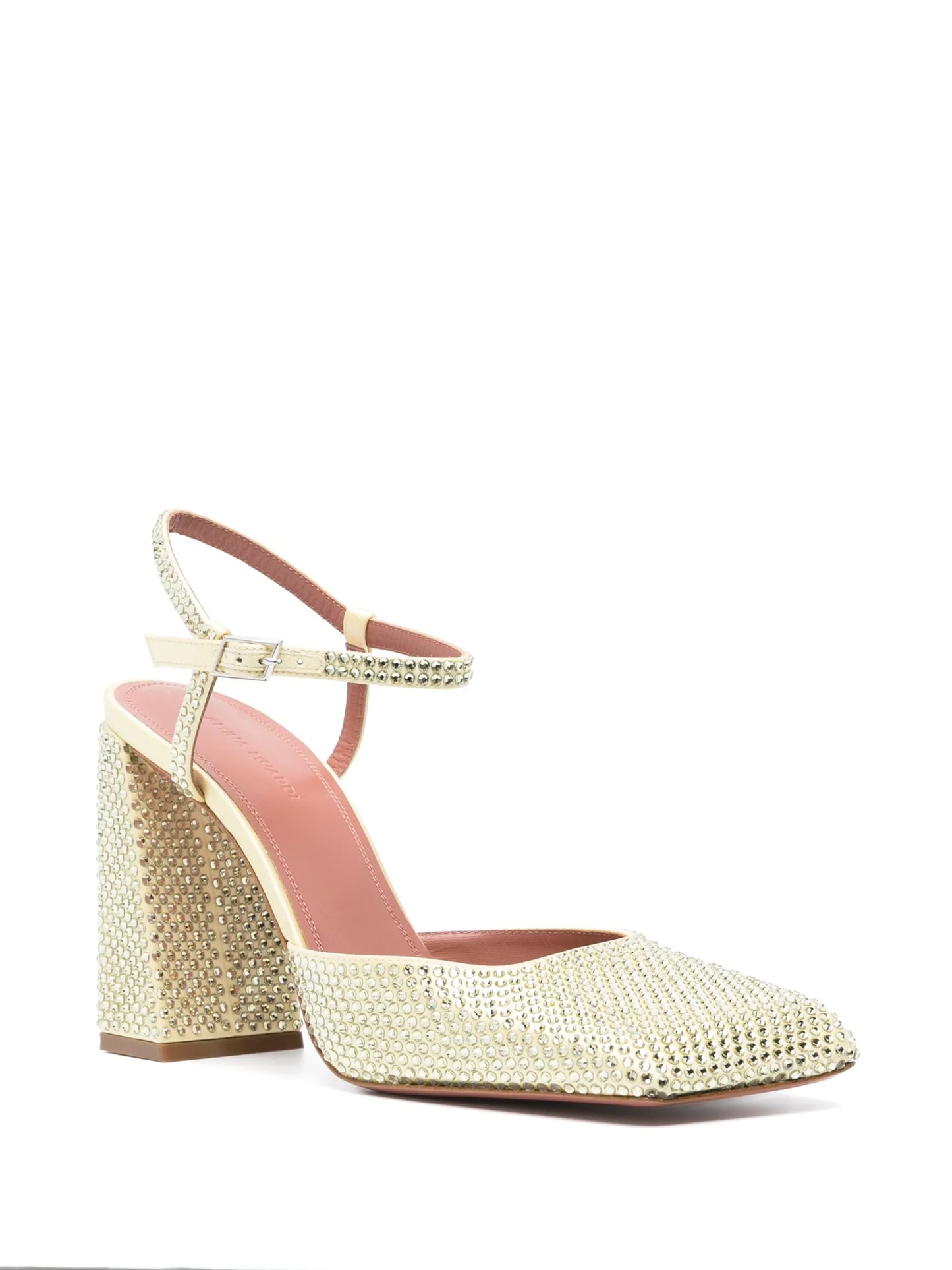 Charlotte 95mm crystal-embellished pumps