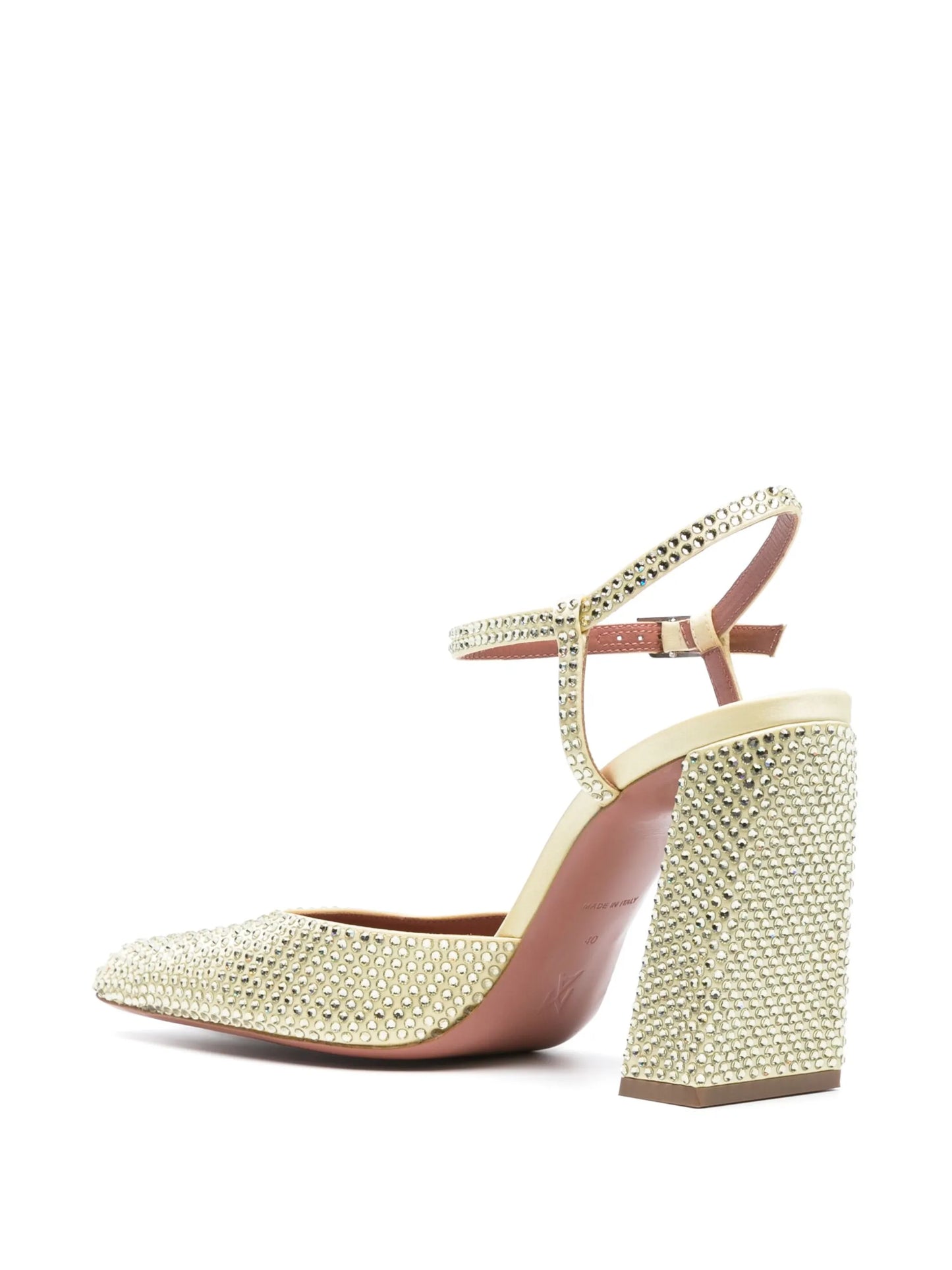 Charlotte 95mm crystal-embellished pumps