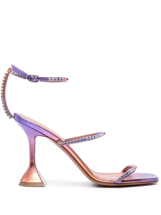 Gilda 95mm embellished leather sandals
