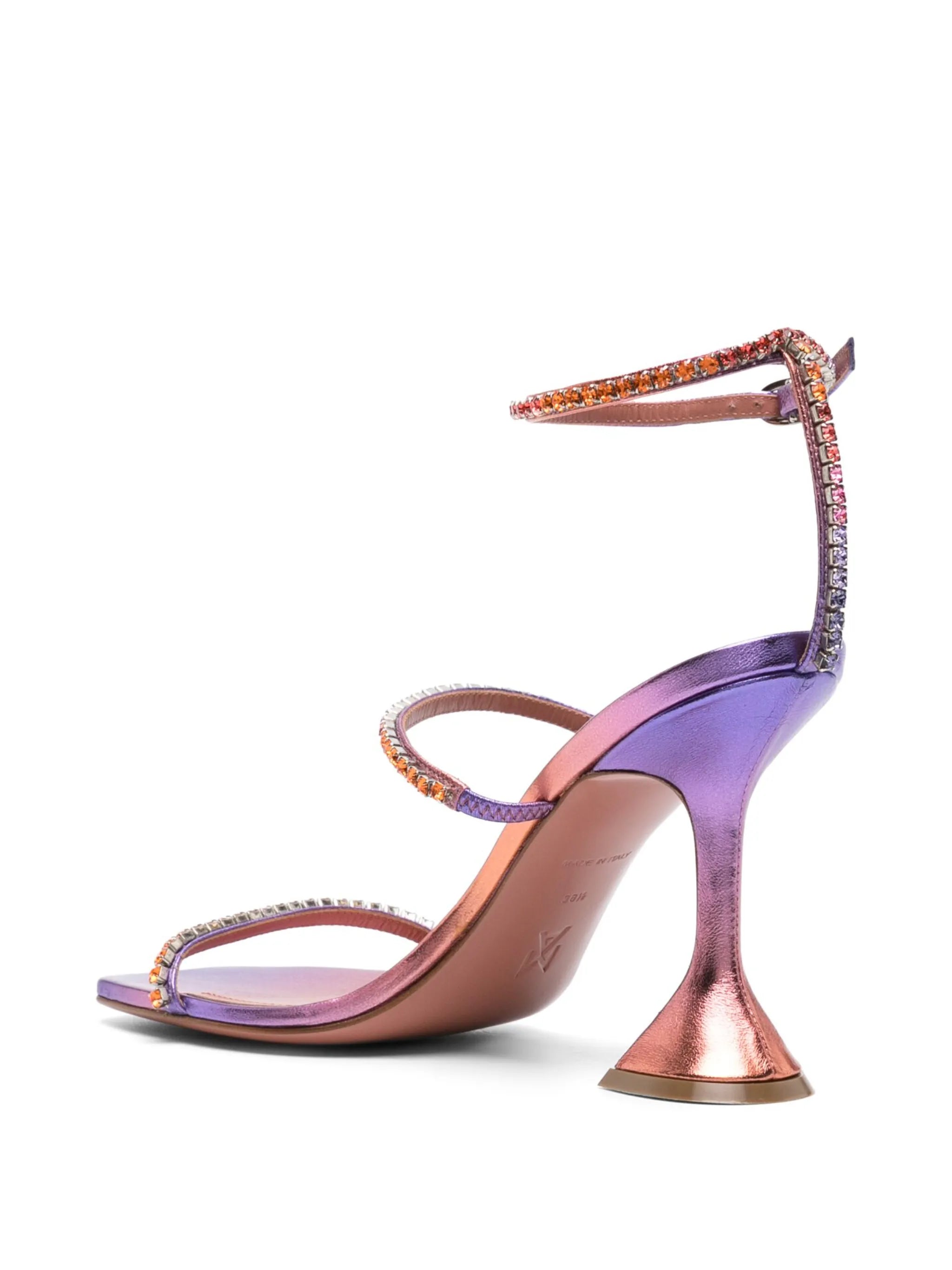 Gilda 95mm embellished leather sandals