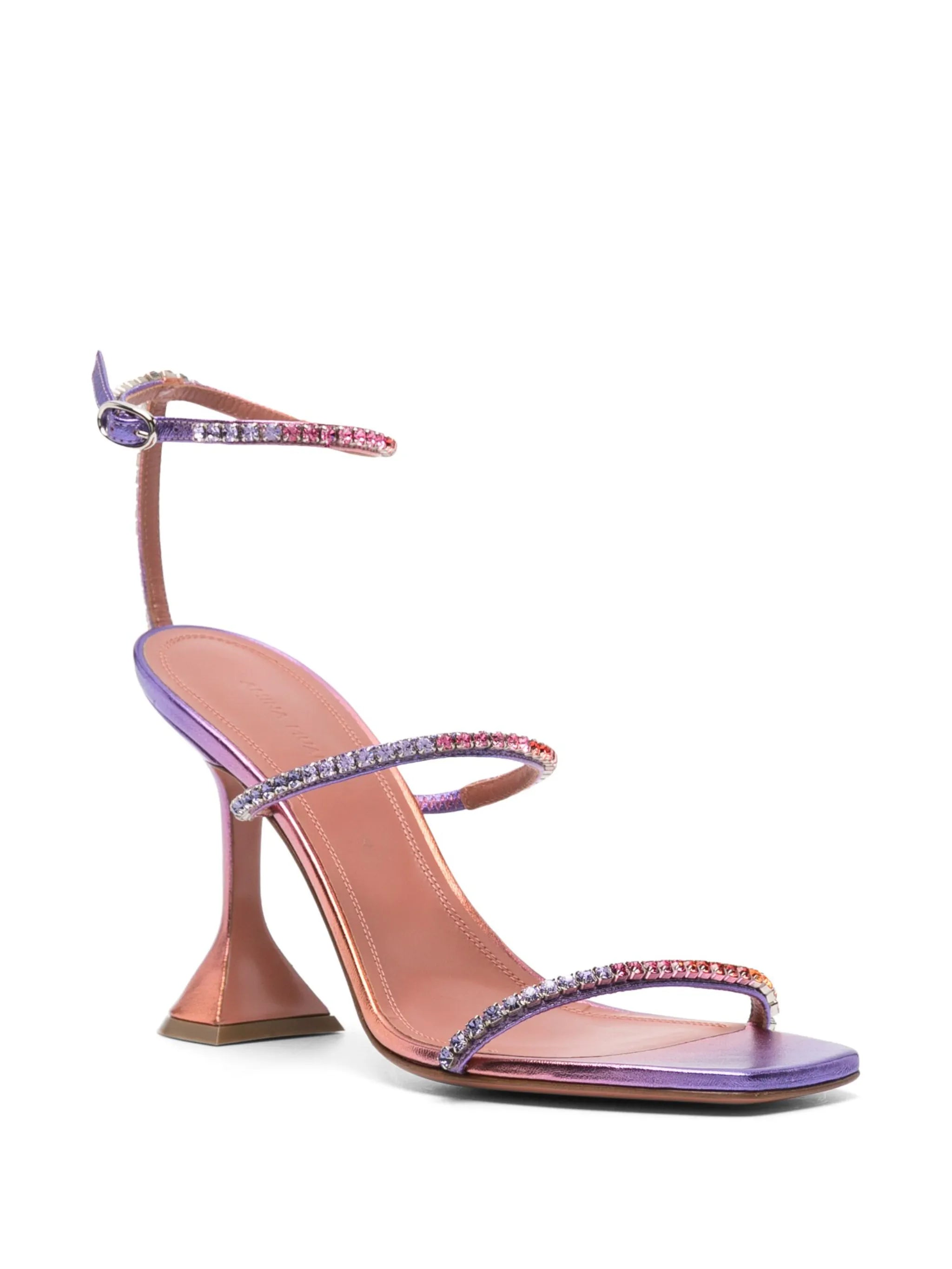Gilda 95mm embellished leather sandals