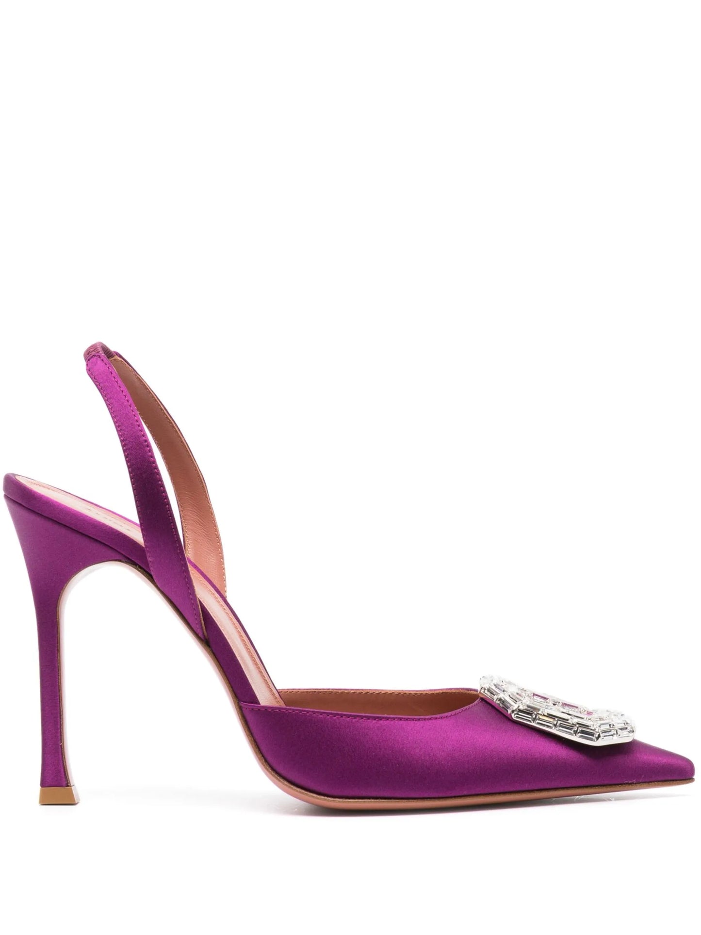 105mm Camelia satin pump