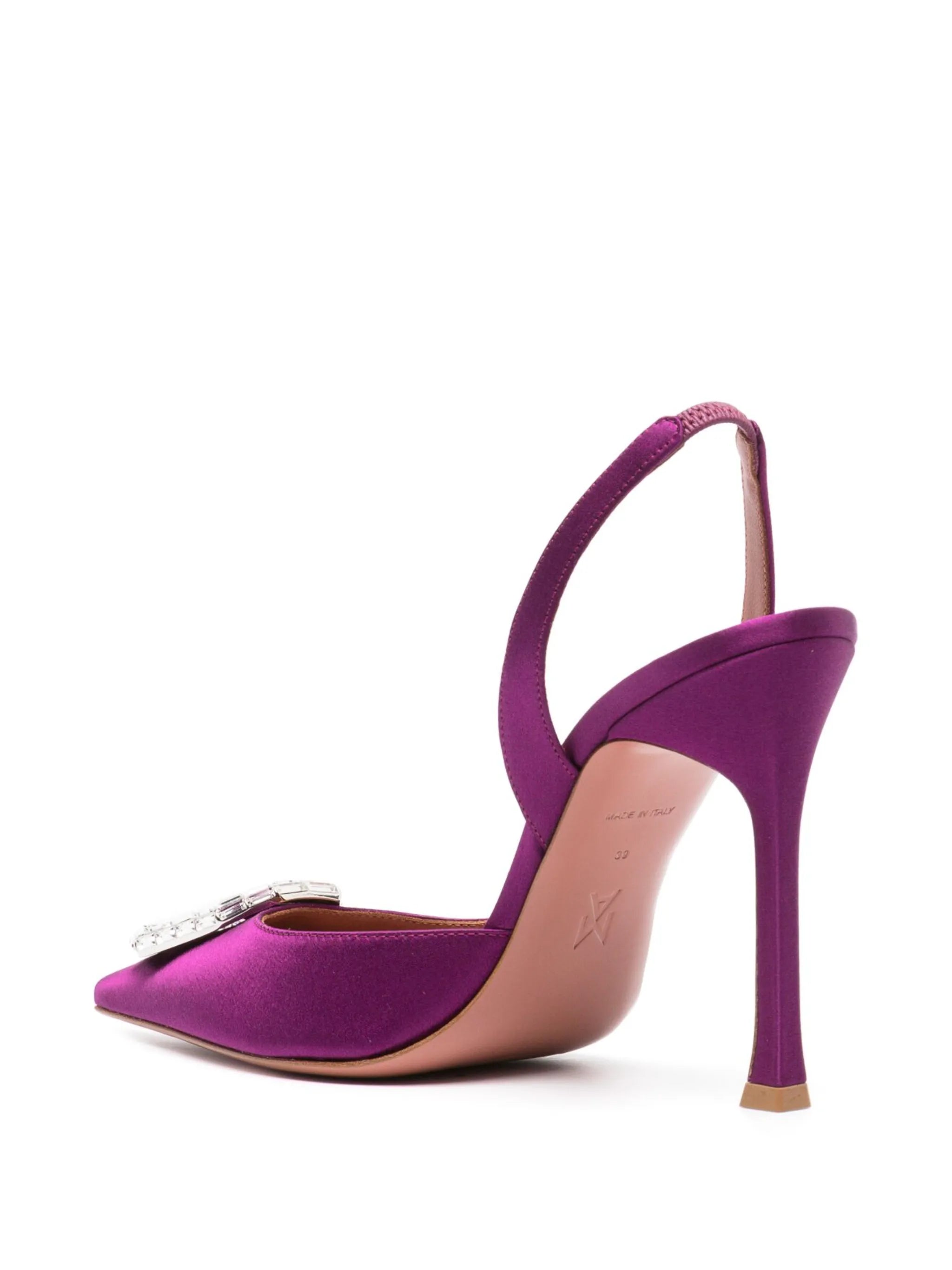 105mm Camelia satin pump