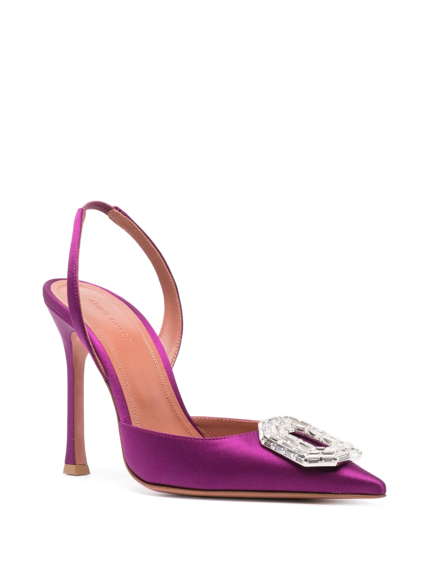 105mm Camelia satin pump