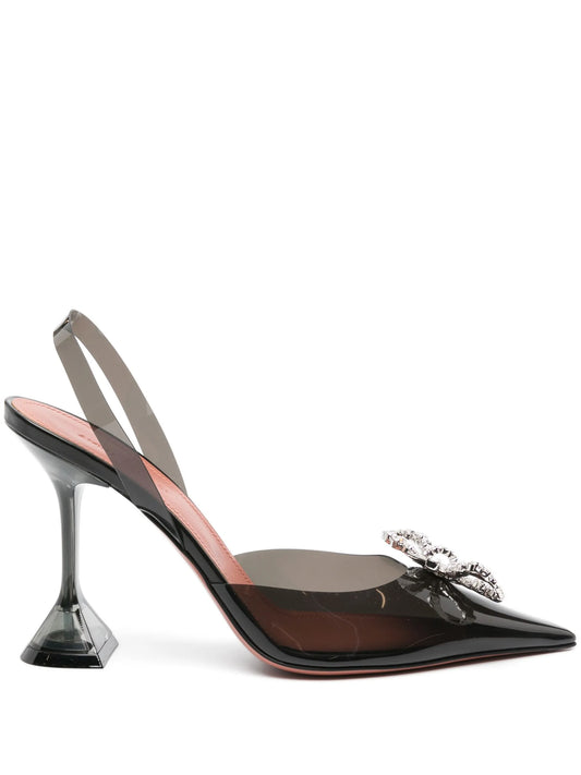 Rosie Glass 95mm slingback pumps