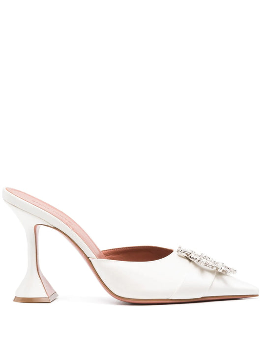 Begum 95mm crystal-embellished mules